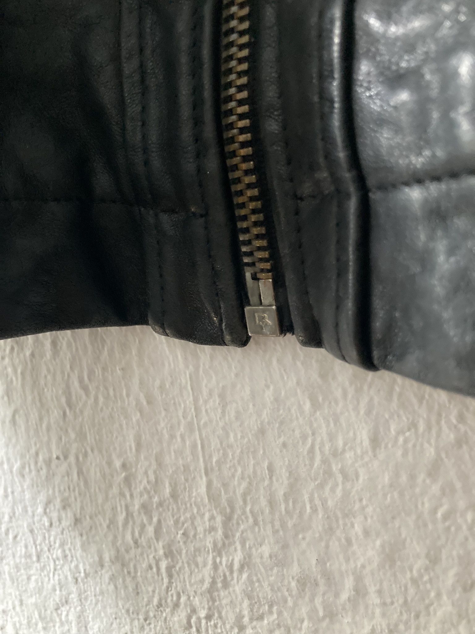 Rick Owens F/W 09 "CRUST" Hammered Lamb Leather Intarsia Jacket XL Size US XL / EU 56 / 4 - 9 Thumbnail