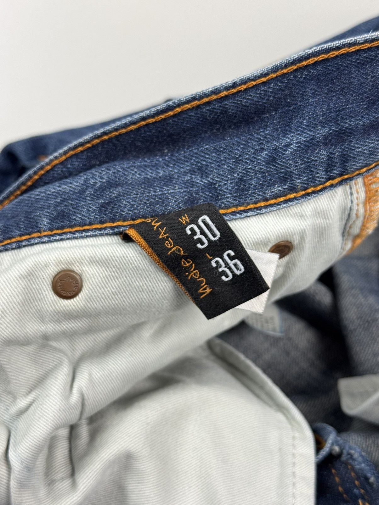 Nudie Jeans Nudie Jeans Steady Eddie Washed Selvage Denim Jeans Pants Size US 30 / EU 46 - 10 Thumbnail