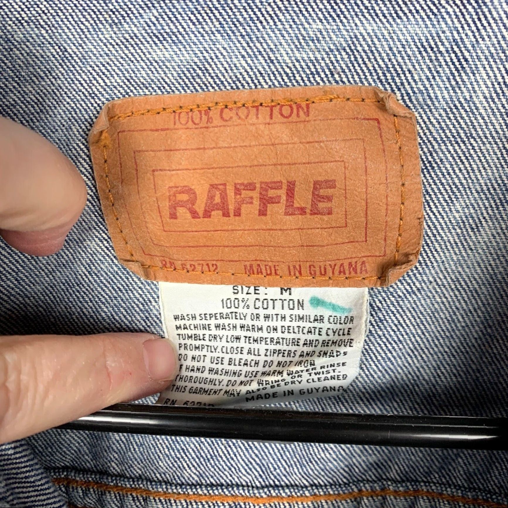 J Brand VINTAGE Raffle Denim Jacket Denim Trucker Medium Blue Men's Jacket 100% Cotton/Denim, 80s-90s Style Size US 31 - 3 Thumbnail