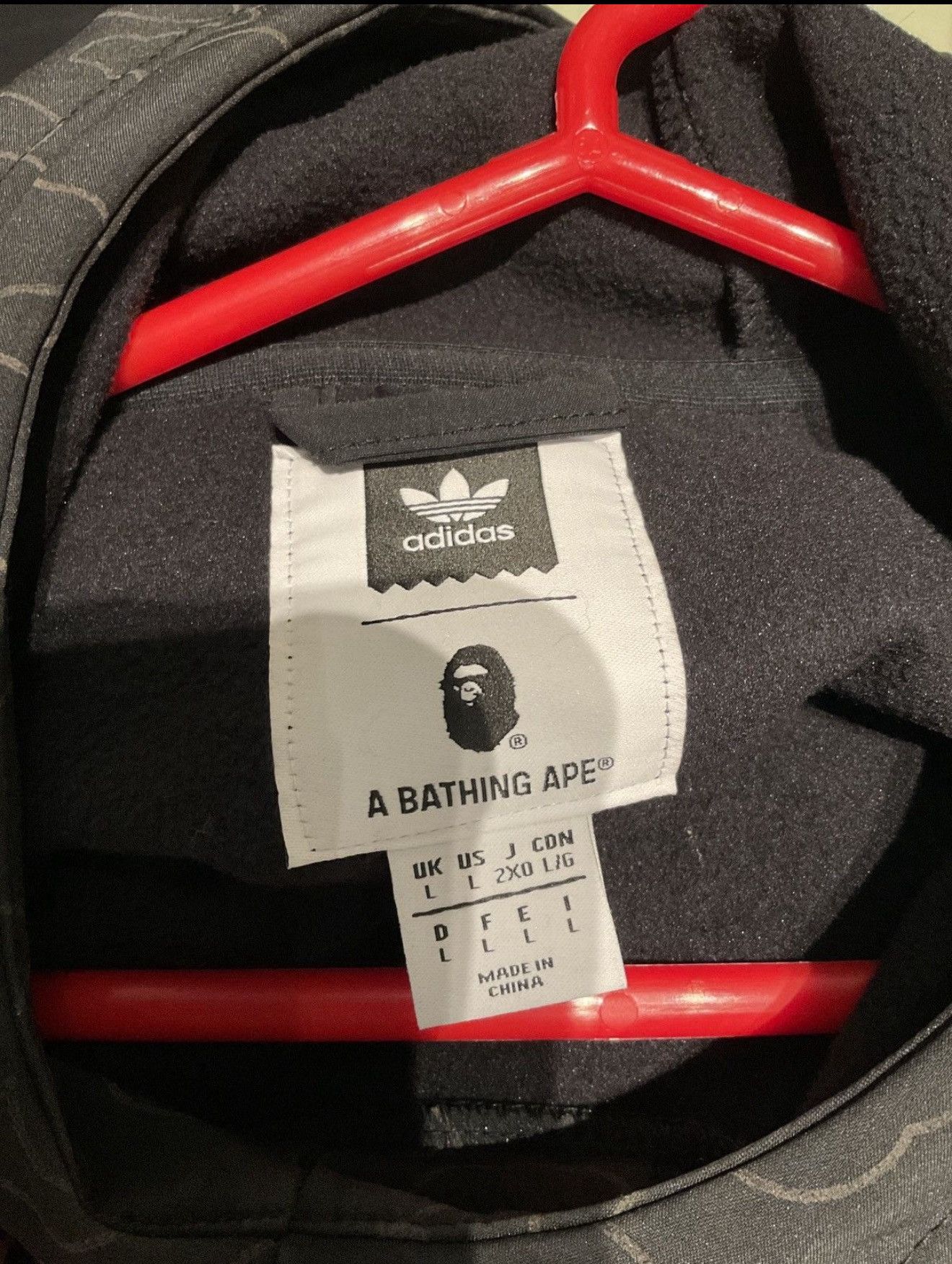 Bape Bape Adidas Tech Hoodie Size US L / EU 52-54 / 3 - 3 Thumbnail