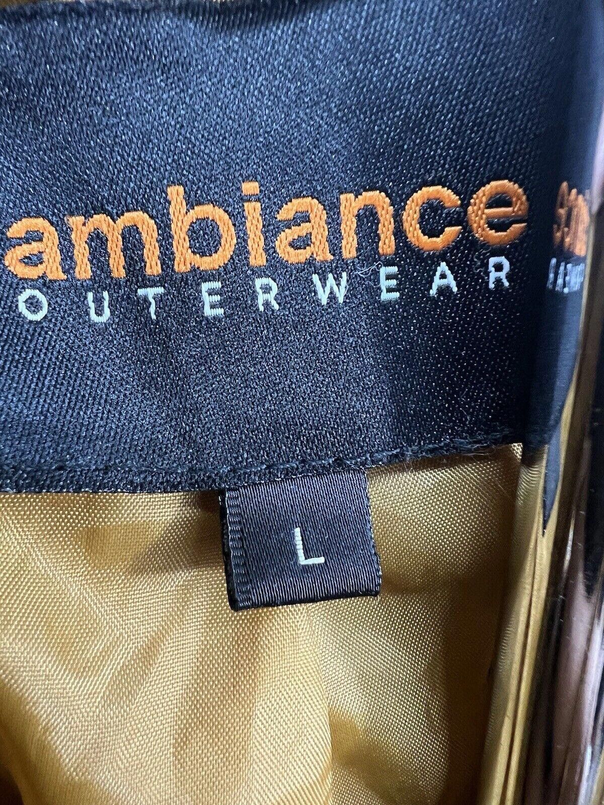 Designer Ambiance Apparel Mustard Yellow Zip Up Hoodie Jacket Women Size L / US 10 / IT 46 - 2 Thumbnail