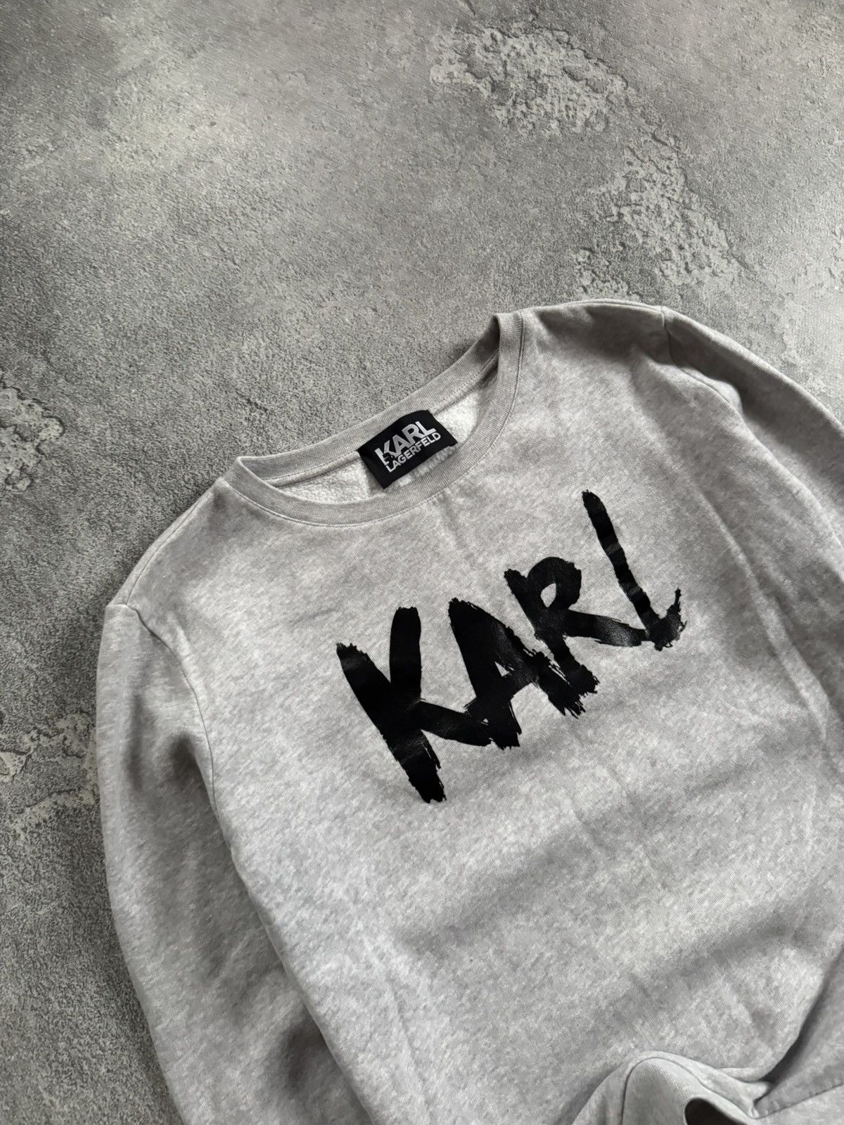 Karl Lagerfeld Karl lagerfeld L big logo sweatshirt jumper pullover casual Size L / US 10 / IT 46 - 2 Thumbnail