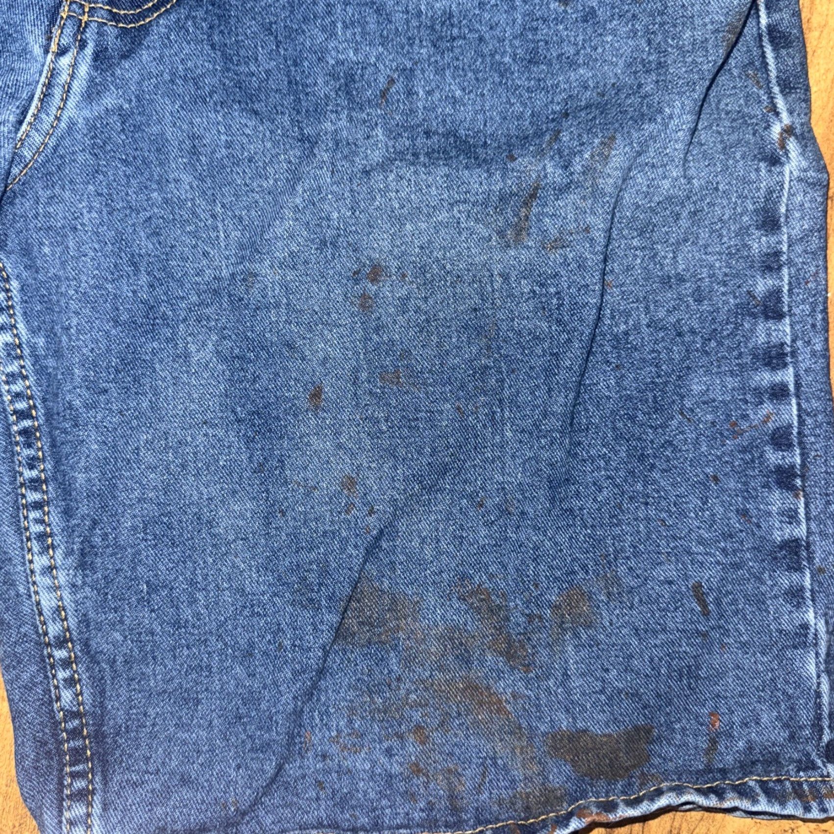 Vintage VINTAGE Big Mac Workwear Denim Shorts 31x12 Jorts Y2K 90s Carpenter Denim Blue Mens Size US 31 - 2 Thumbnail
