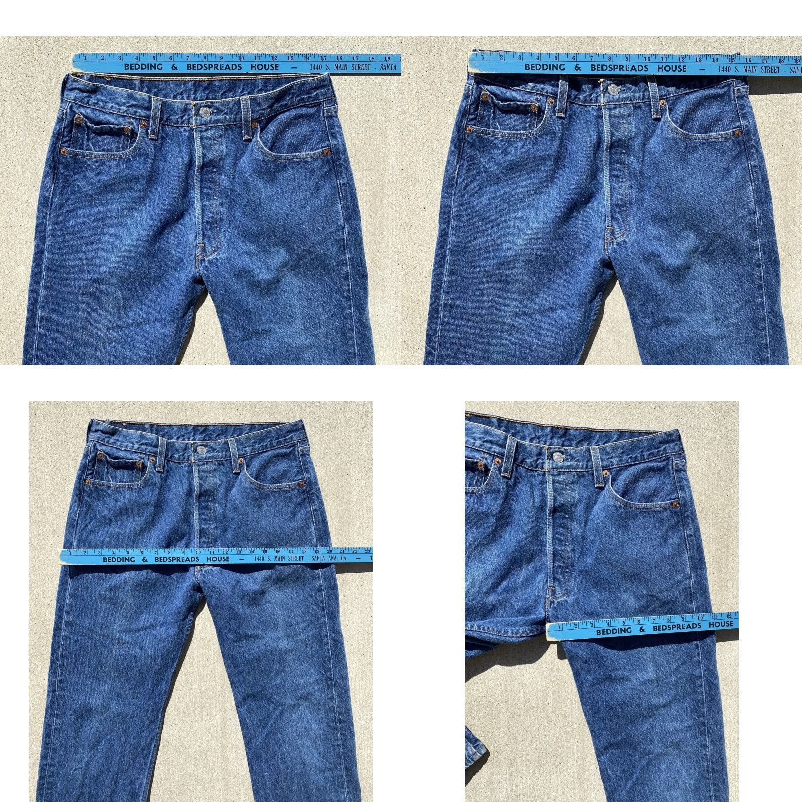 Levi's VINTAGE Levi’s 501 Jeans Levi's 501XX USA W 33 L 31.5 5-Pocket Design Jeans Mens Blue Denim USA Cowboy 501 XX, Vintage Size US 35 - 11 Thumbnail
