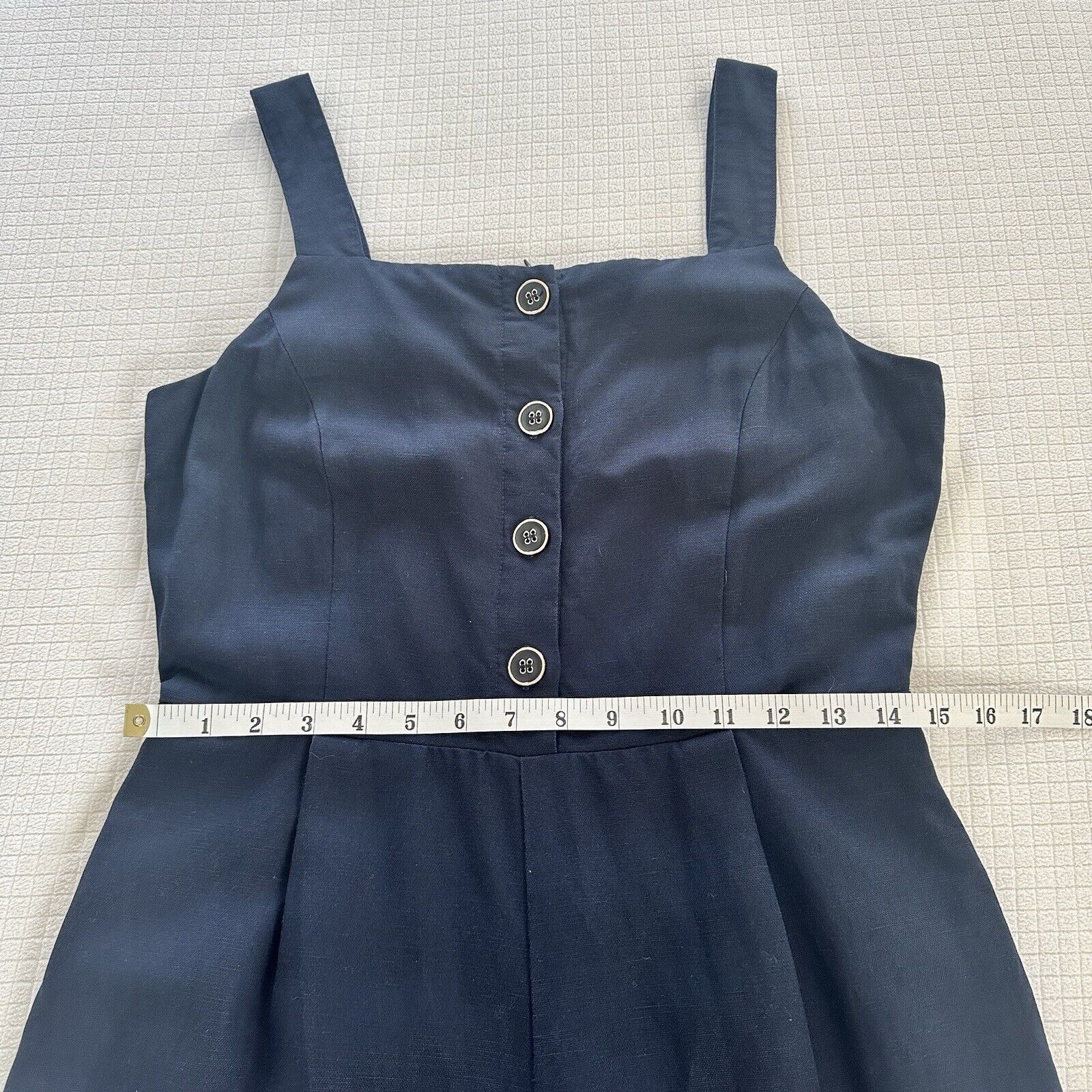 J.McLaughlin J. McLaughlin Wide Leg Navy Jumpsuit Sleeveless Size 4 Size 27" / US 4 / IT 40 - 4 Thumbnail