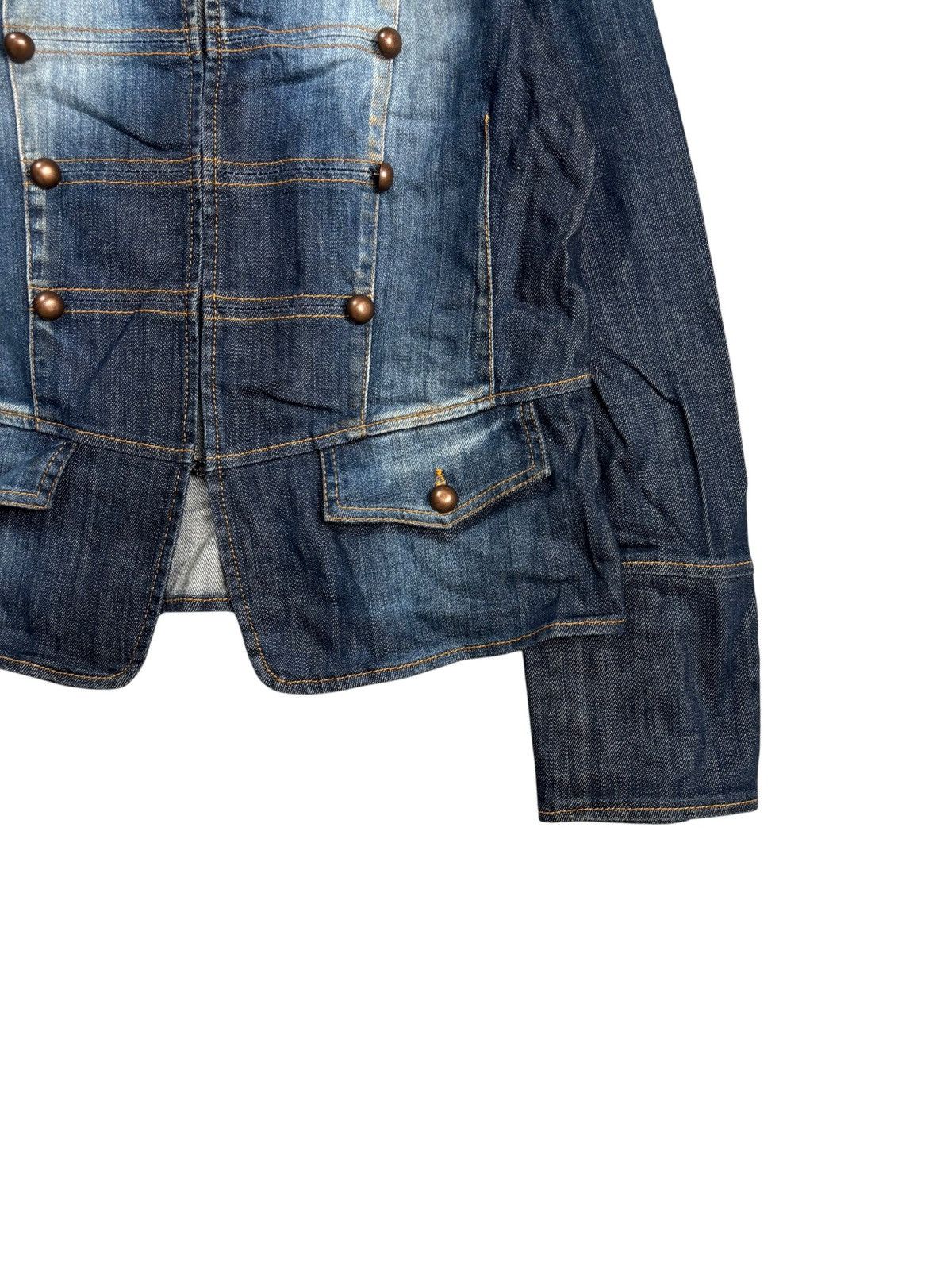 Ekam 2000s Marina Rinaldi - Napoleon Denim Jacket Size US M / EU 48-50 / 2 - 4 Thumbnail