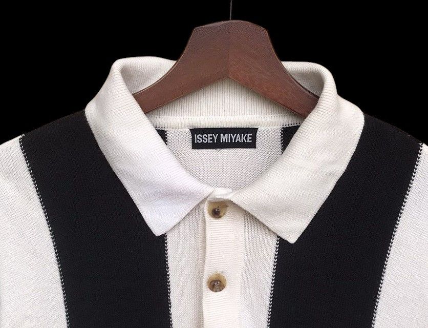 Issey Miyake RARE VINTAGE 90S ISSEY MIYAKE PRISONER ZEBRA STRIPED JUMPER Size US M / EU 48-50 / 2 - 7 Thumbnail