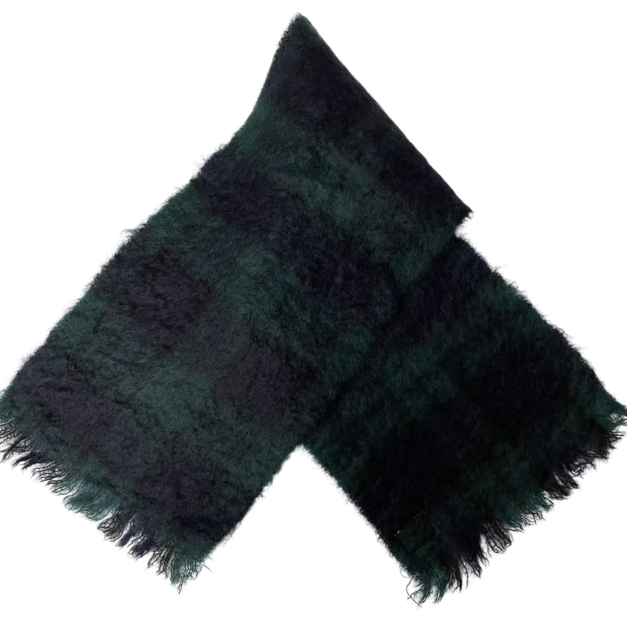 Other Green Blue Scotland TARTAN Wrap MOHAIR SCOTTISH Plaid Scarf Size ONE SIZE - 4 Thumbnail