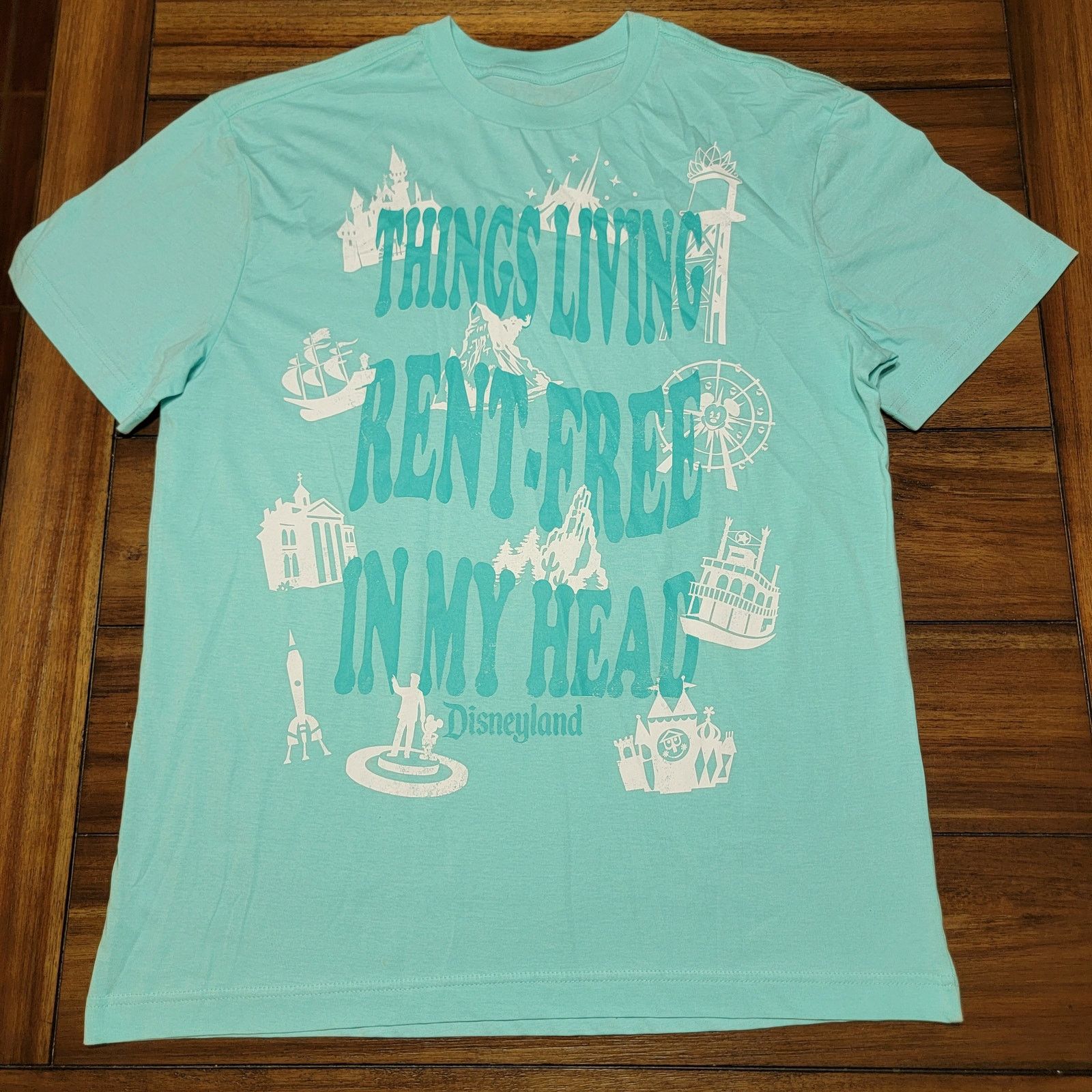 Disney Disney Unisex Tee "Things Living Rent-Free.." Disneyland-Med Size M / US 6-8 / IT 42-44 - 1 Thumbnail