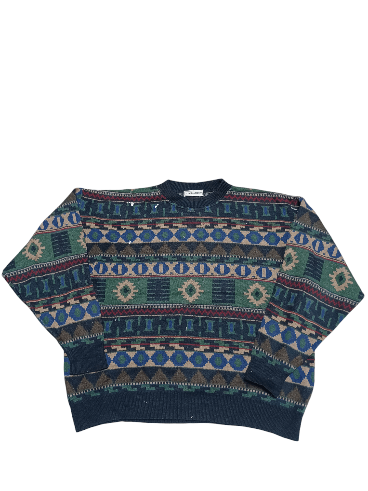Other VINTAGE 90S PAINTED MADE IN ITALY Y2K OLDMONEY SWEATER Size US XL / EU 56 / 4 - 1 Thumbnail