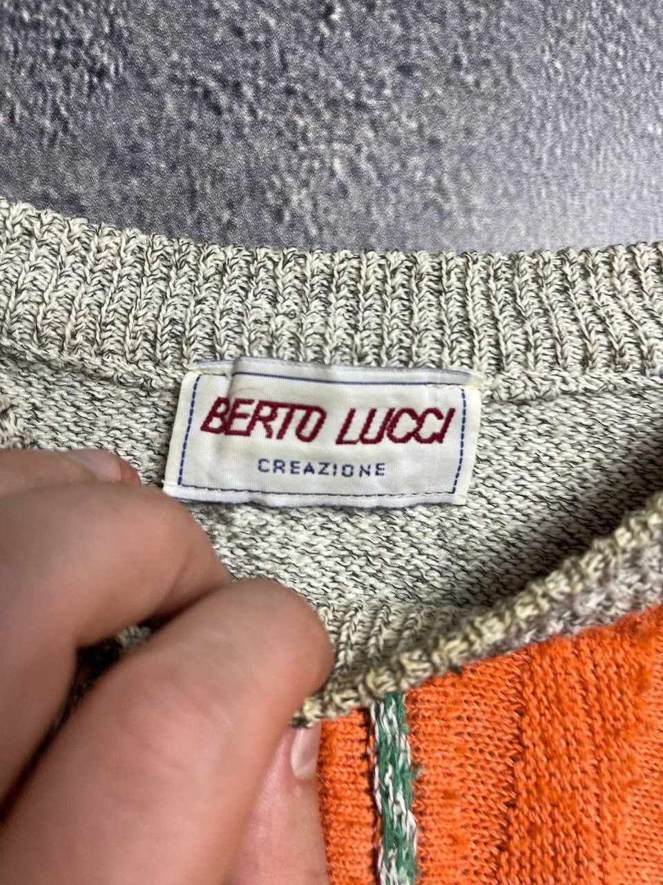 Other Berto Lucci Vintage Sweater Jumper Knitted Size US L / EU 52-54 / 3 - 3 Thumbnail