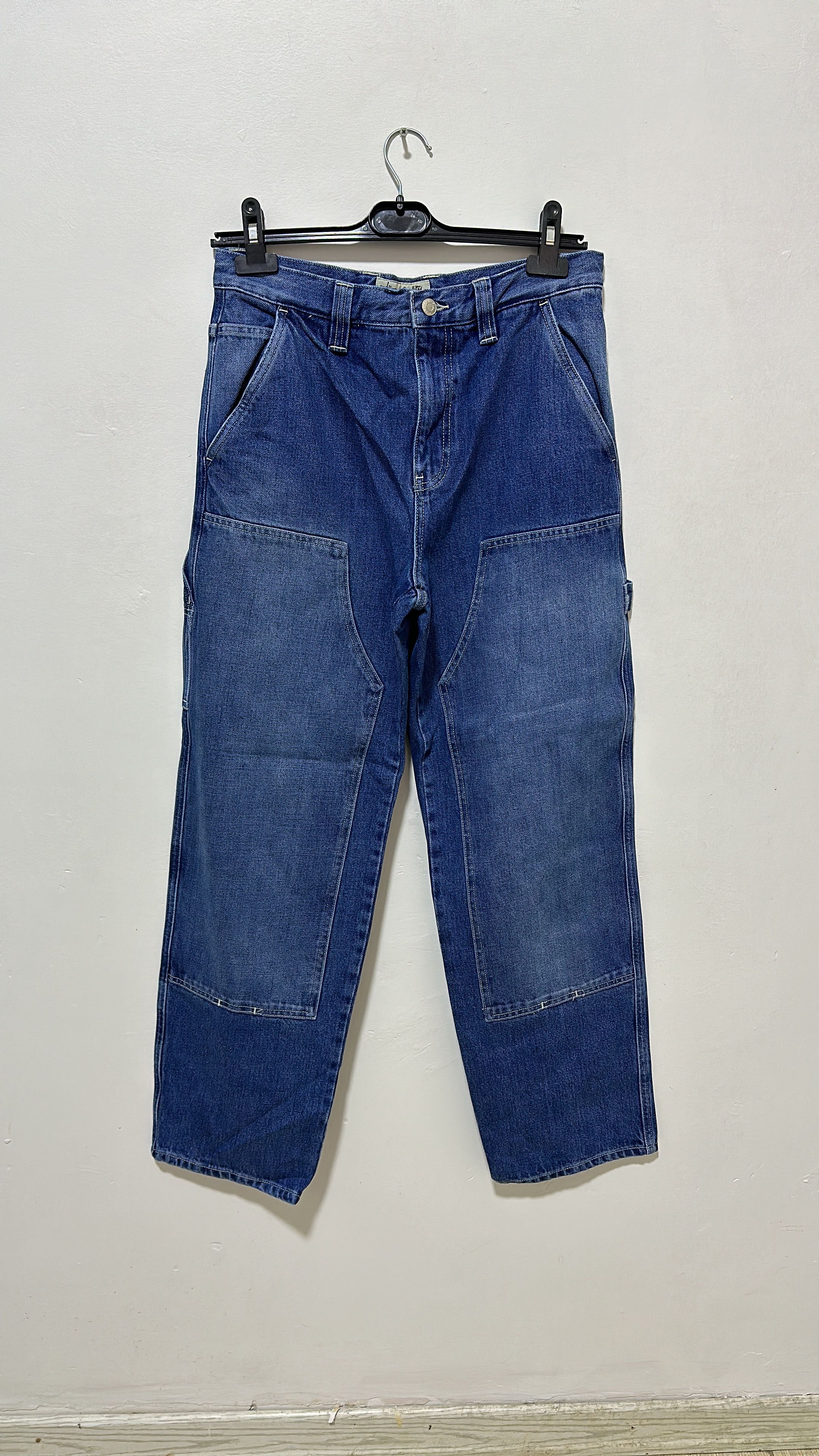 Stussy Stussy Blue Double Knee Work Pant Canvas Size 28 Size US 28 / EU 44 - 2 Thumbnail