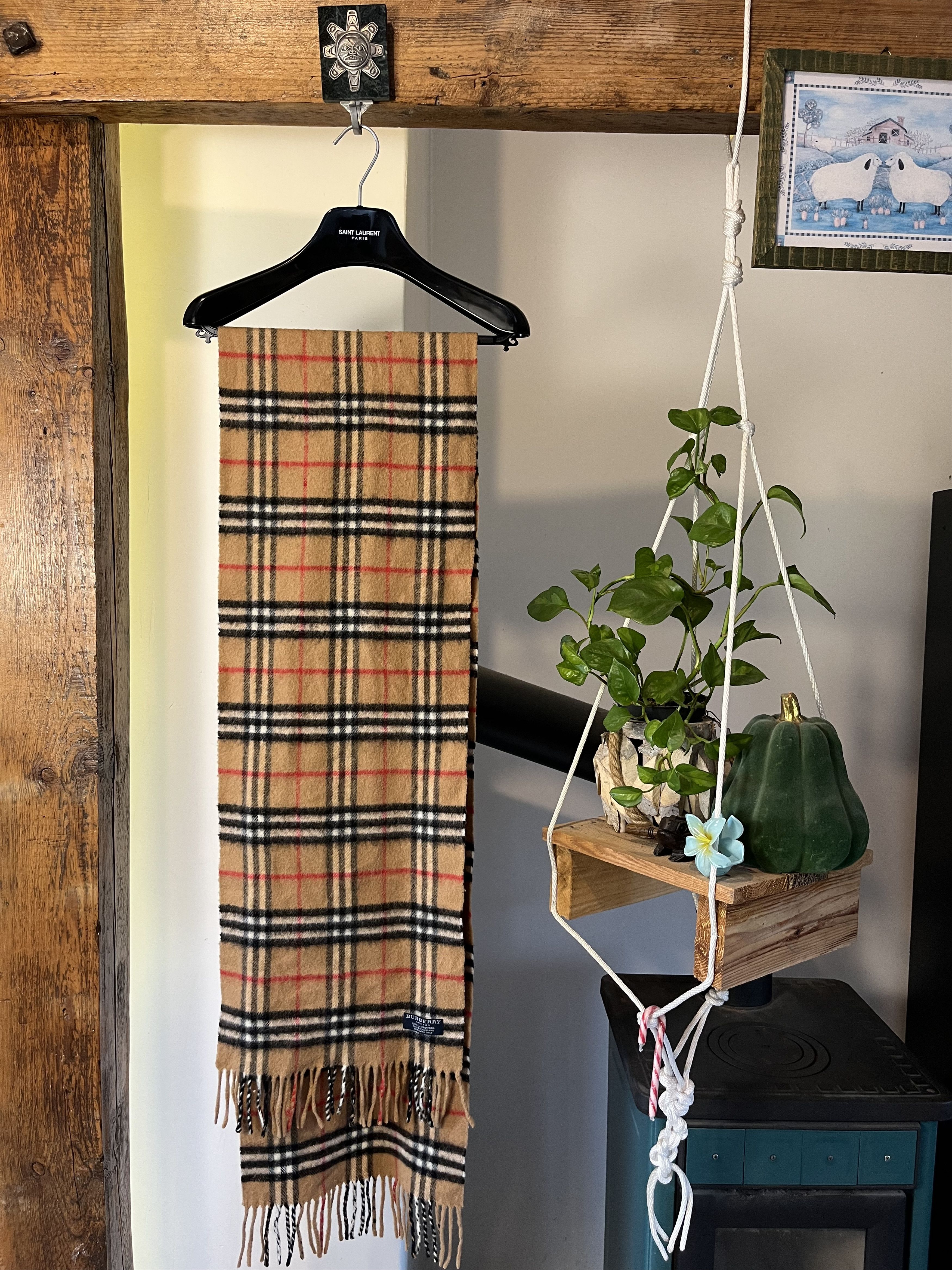 Burberry Burberry London Pure Lambswool Long Scarf Size ONE SIZE - 1 Thumbnail