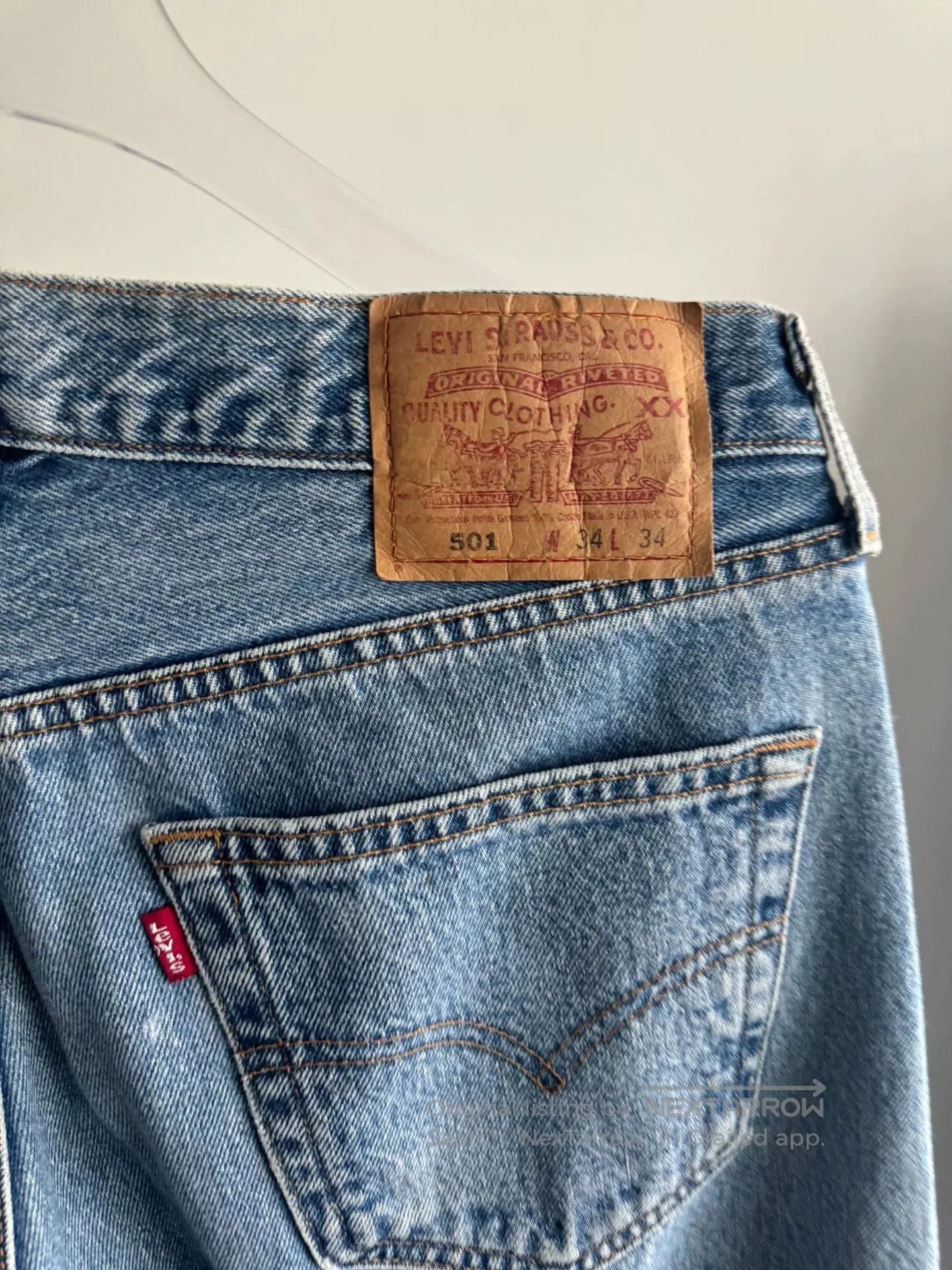 Levi's Vintage Levi's 501 Jeans Size 34x34. Size US 34 / EU 50 - 4 Thumbnail