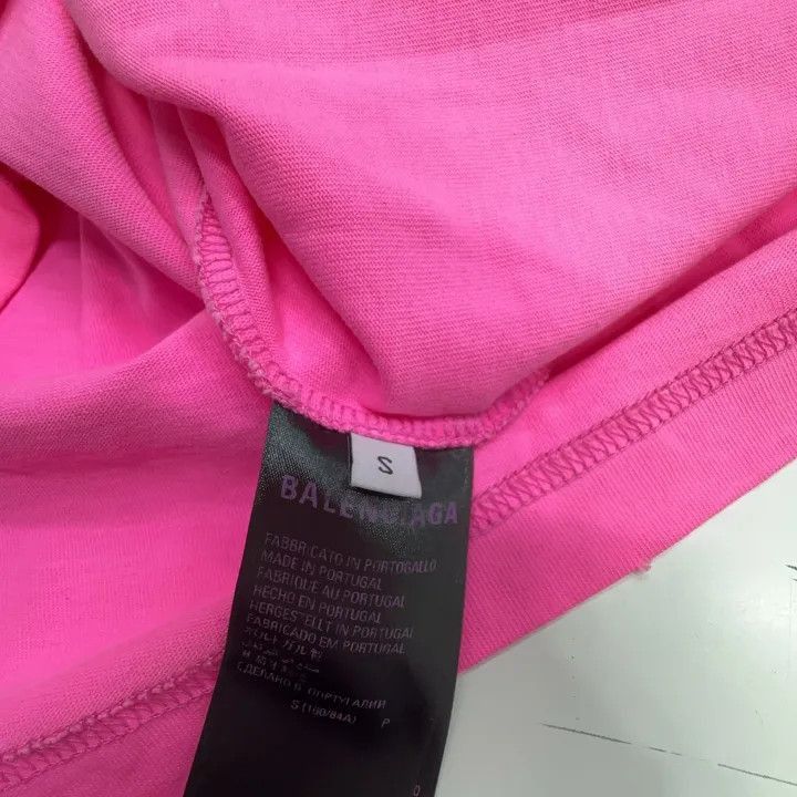 Balenciaga Balenciaga x Adidas Pink Logo T-Shirt 0079-2507 Size S / US 4 / IT 40 - 3 Thumbnail