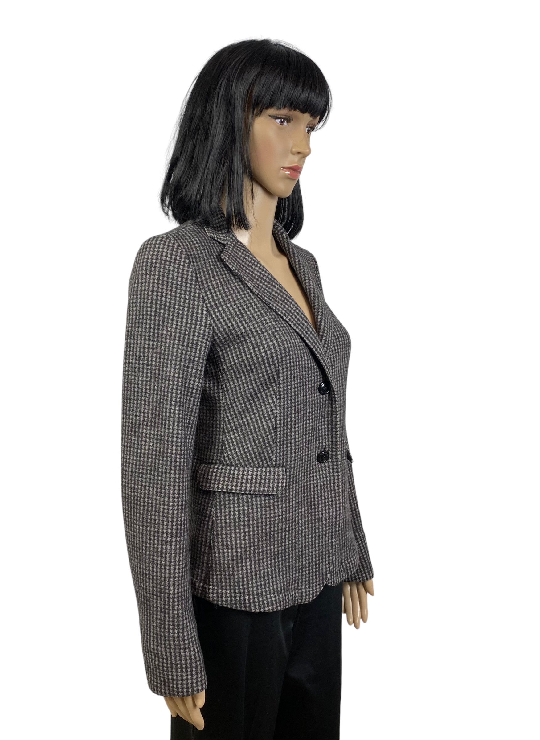Weekend Max Mara Weekend Max Mara Wool Hahnentritt Blazer Jacket size US 6 Size M / US 6-8 / IT 42-44 - 2 Thumbnail