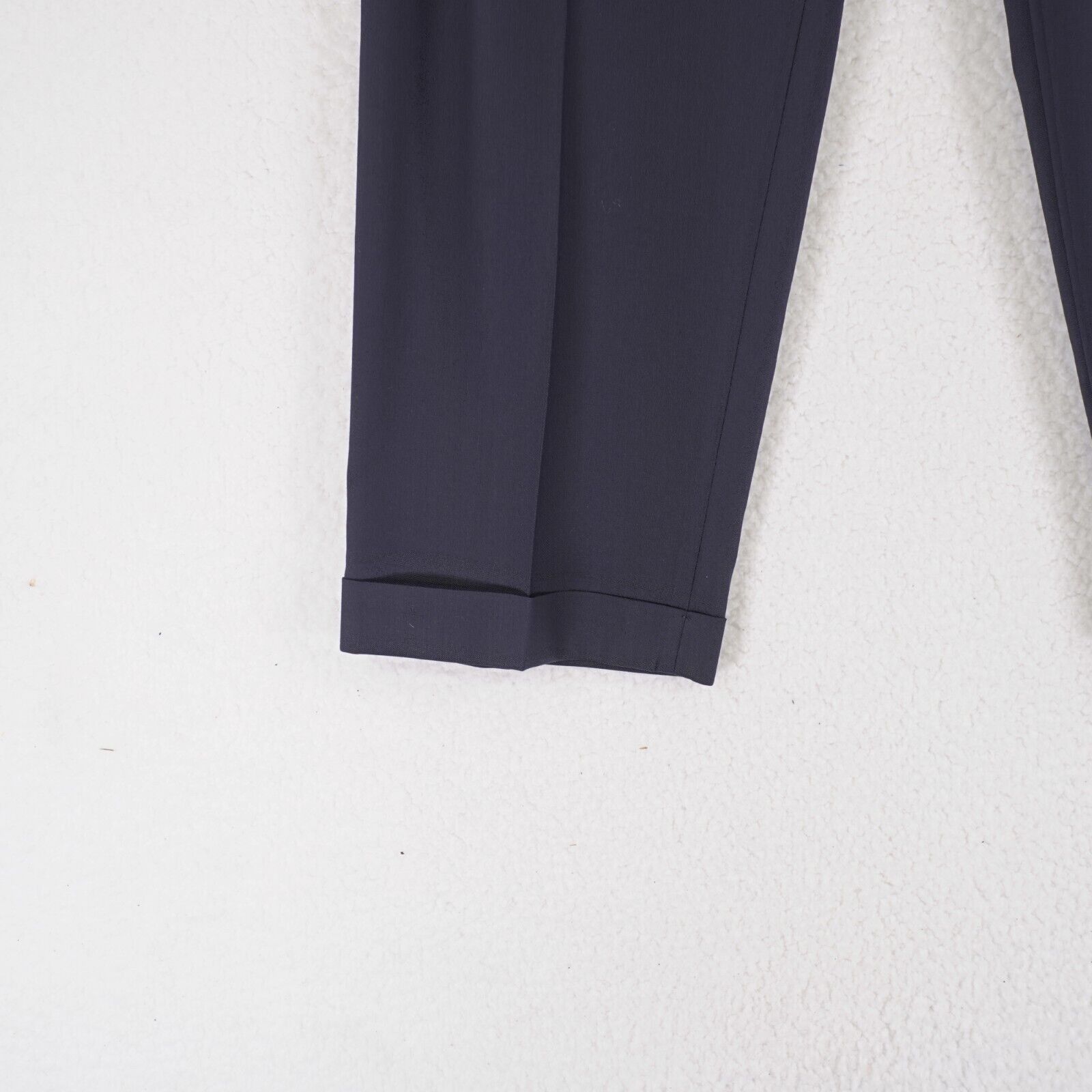 Lauren Ralph Lauren Chaps Ralph Lauren Wool Blue Pleated Cuffed Mid Rise Dress P Size 38R - 2 Thumbnail