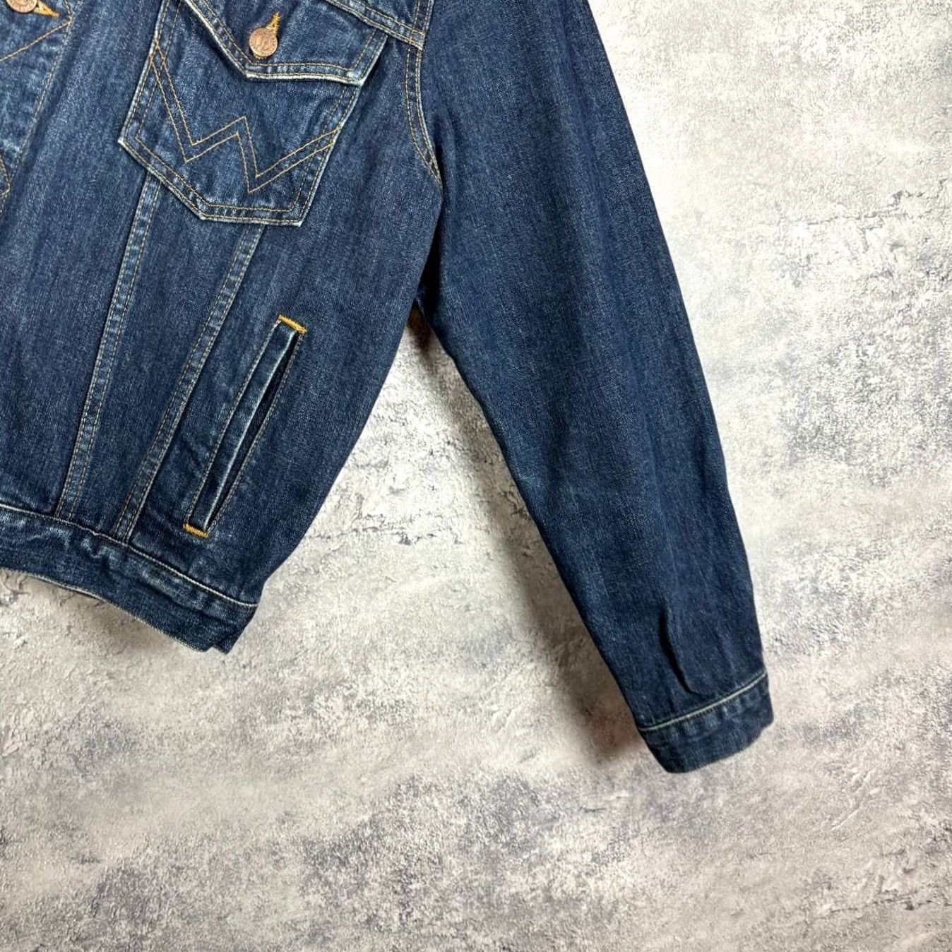 Wrangler Wrangler Denim Jacket Men Blue Cotton Size M Size US M / EU 48-50 / 2 - 7 Thumbnail