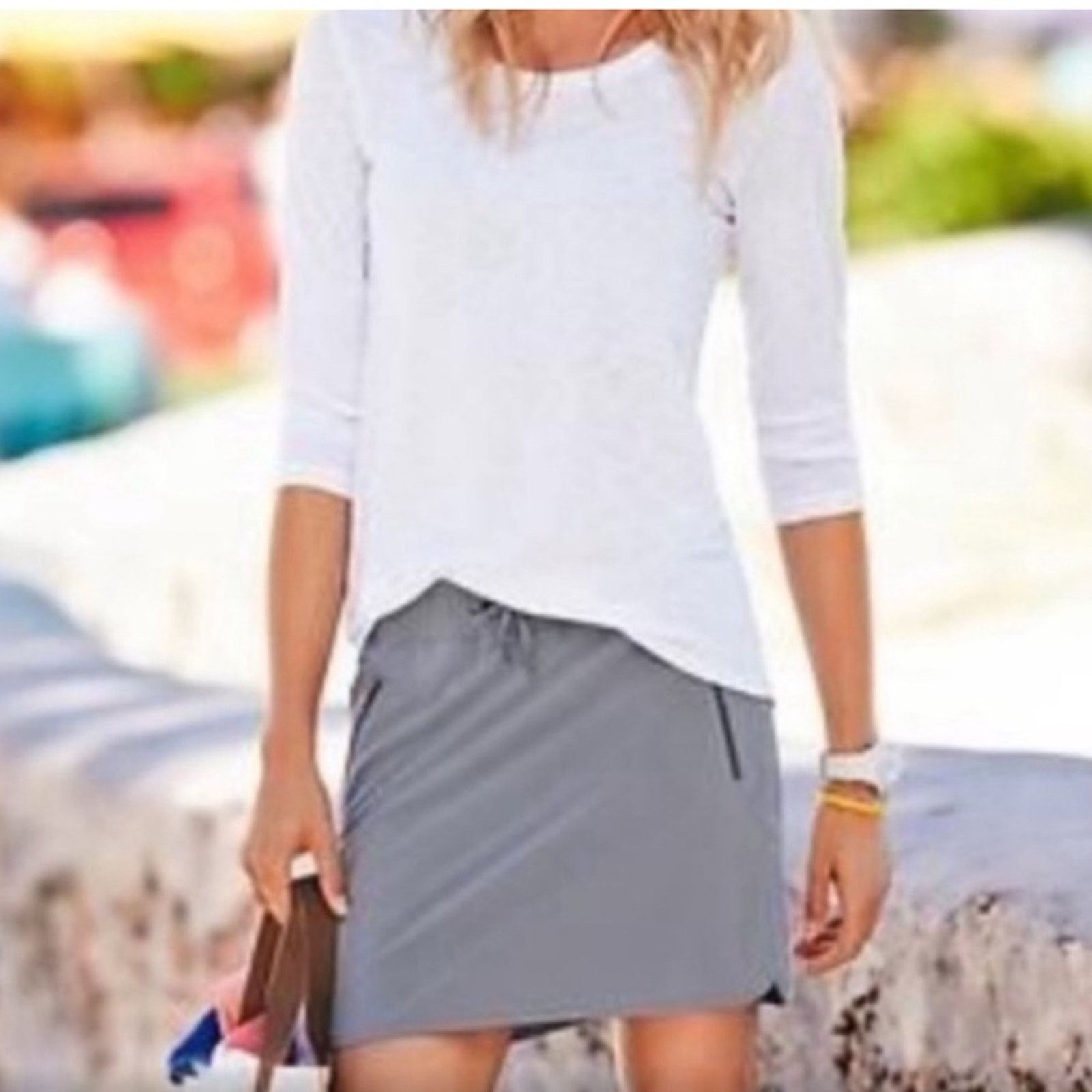 Athleta Athleta Stretch-In Skort – Gray – Size XS – EUC Size 26" / US 2 / IT 38 - 2 Thumbnail