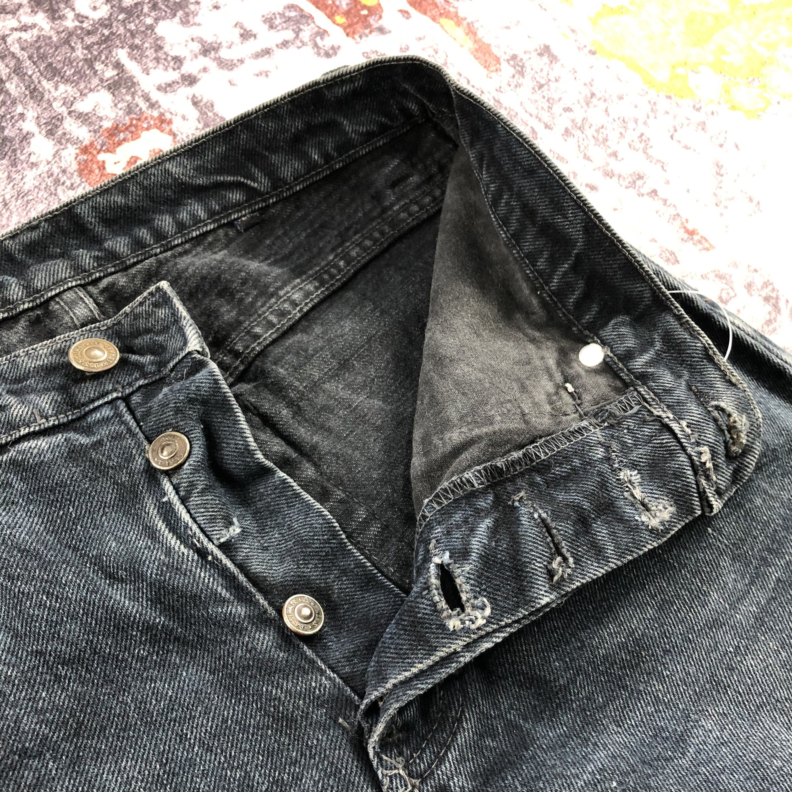Levi's Vintage 90s Faded Black Levis 501 Jeans-JM2423 Size US 29 - 6 Thumbnail