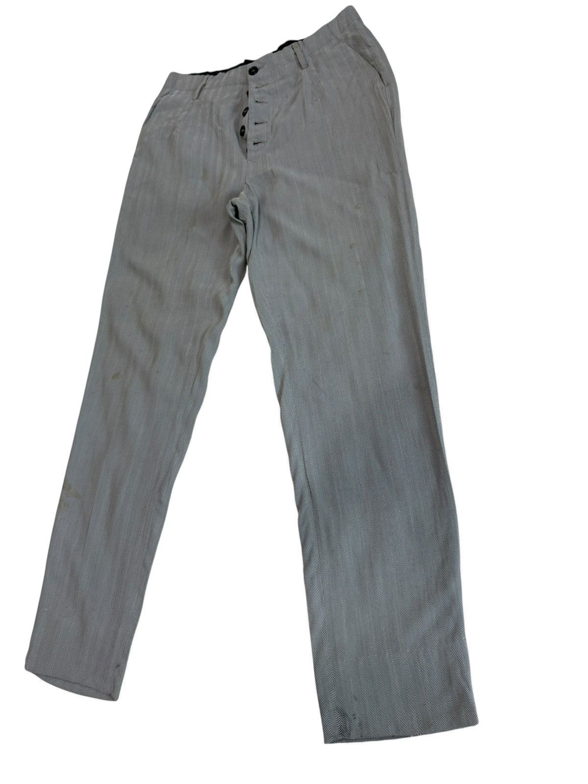 Dirk Bikkembergs Dirk Bikkembergs Herringbone Rayon Casual Pants Italy Made Size US 32 / EU 48 - 3 Thumbnail
