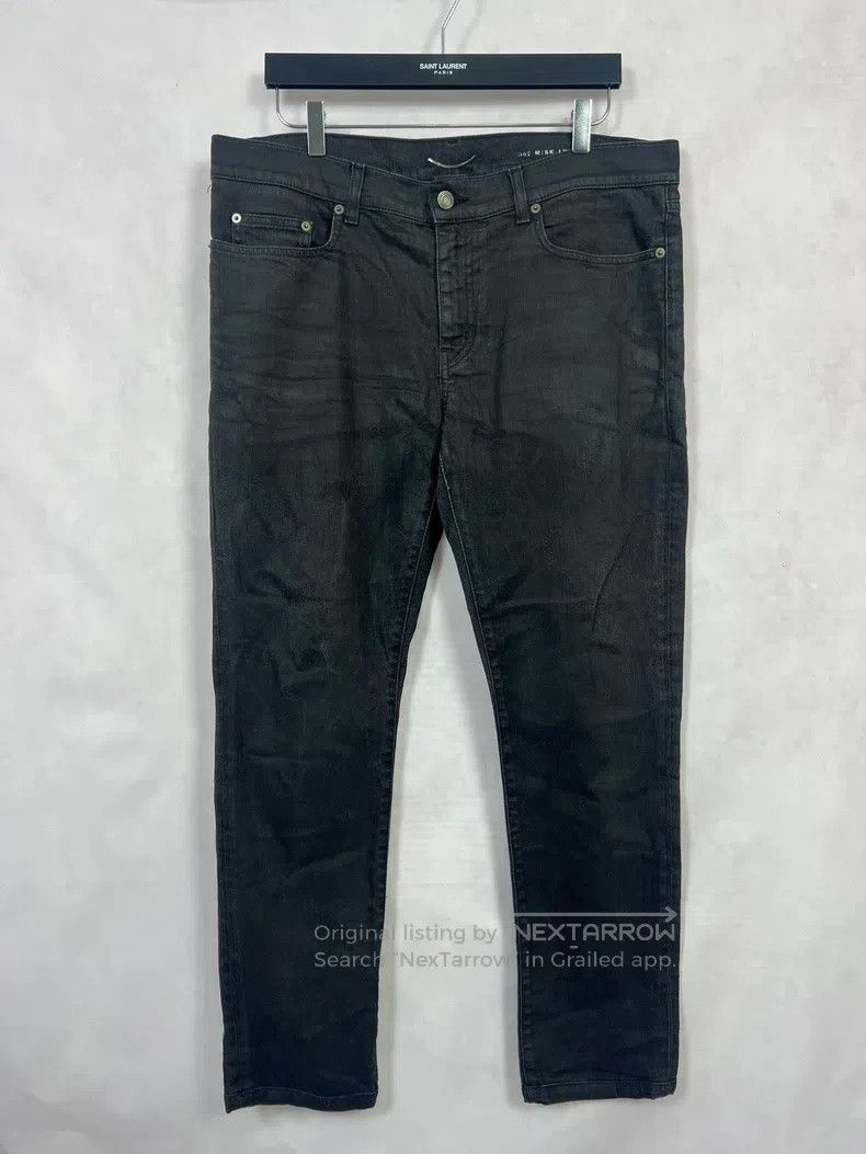 Saint Laurent Paris Saint Laurent Paris Black Basic Denim Pants Size US 34 / EU 50 - 1 Thumbnail