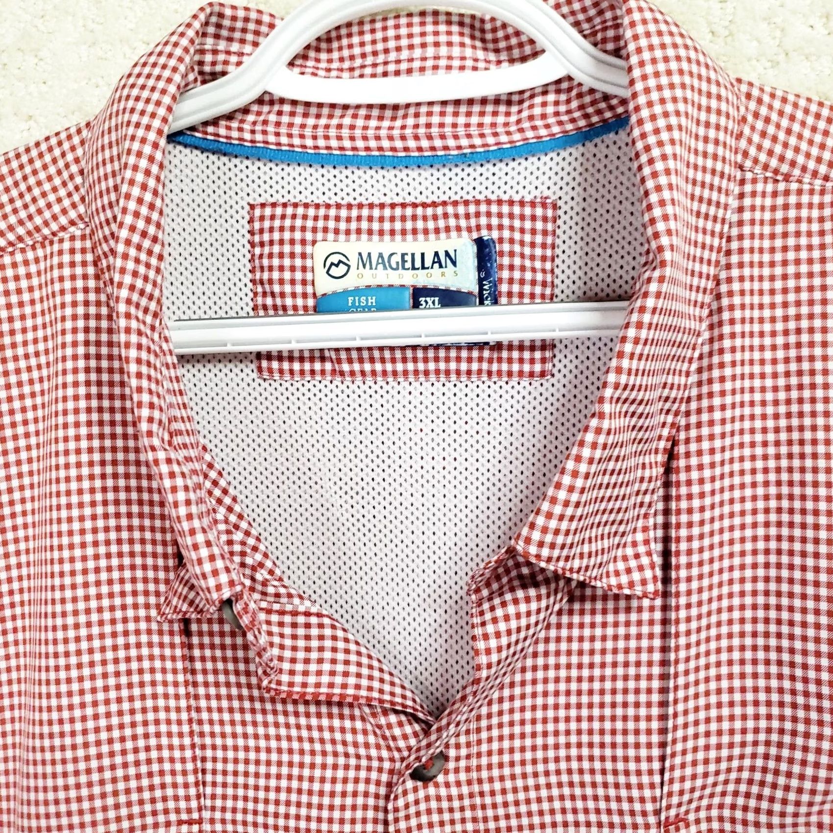 Vintage Magellan Men's Red Check Angler Shirt 3XL Relaxed Fit Outdoors Fishing Size US XXL / EU 58 / 5 - 6 Thumbnail
