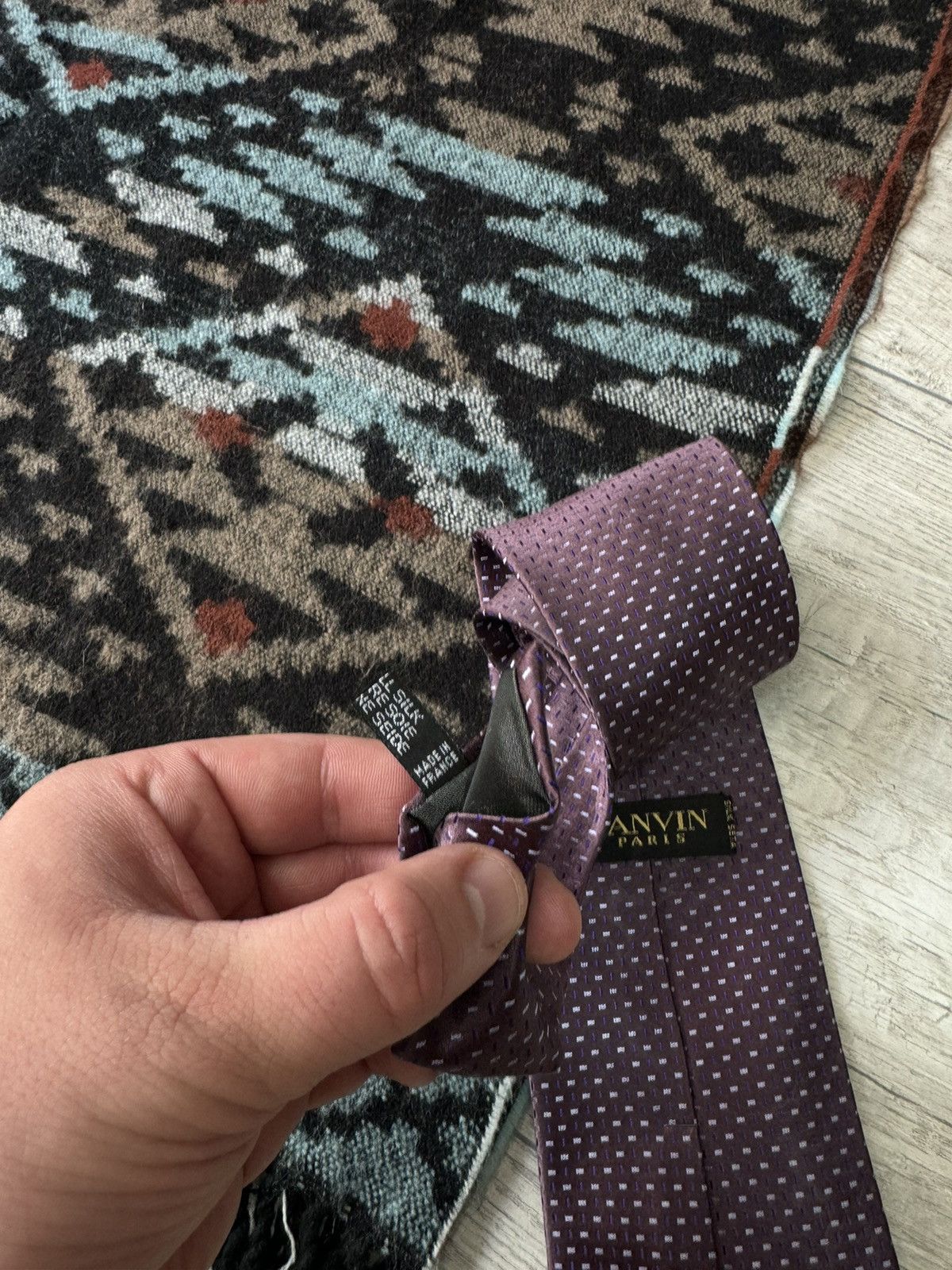 Lanvin Lanvin Paris Silk Tie Size ONE SIZE - 4 Thumbnail