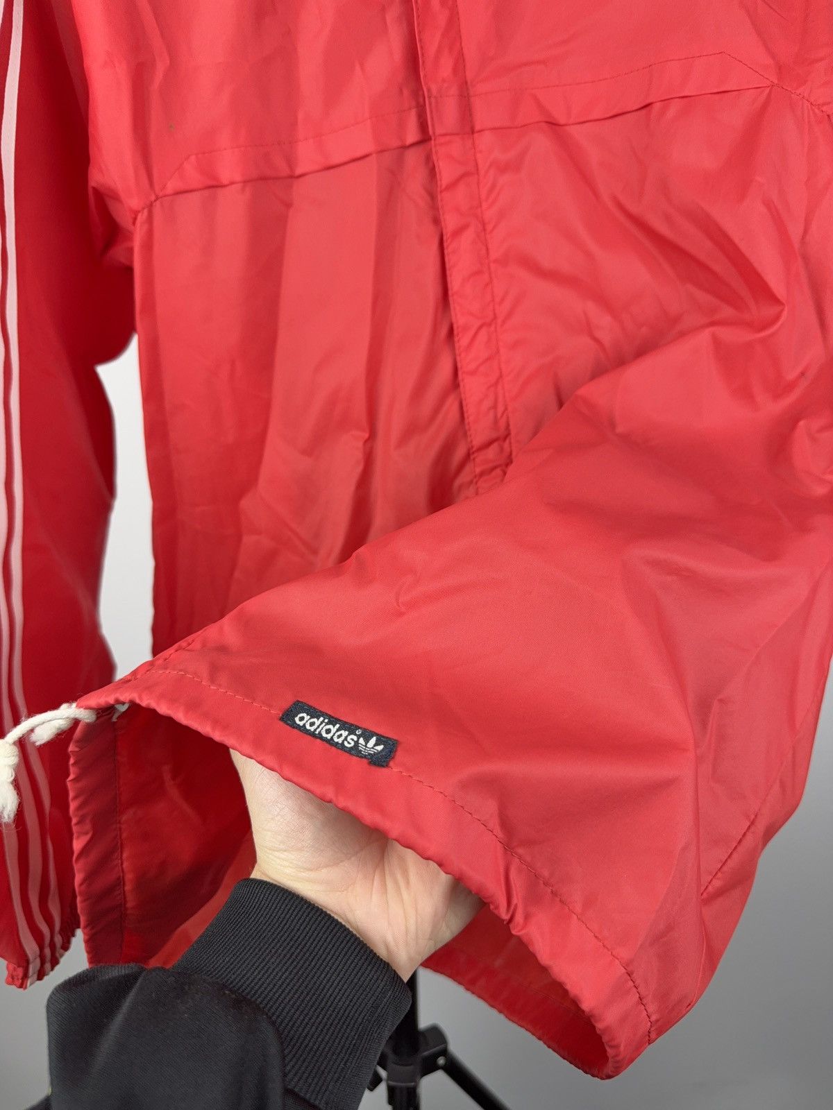 Adidas × Vintage Rare 80s Vintage AdidasTrack Rain Jacket Transformer Bag Size US S / EU 44-46 / 1 - 5 Thumbnail