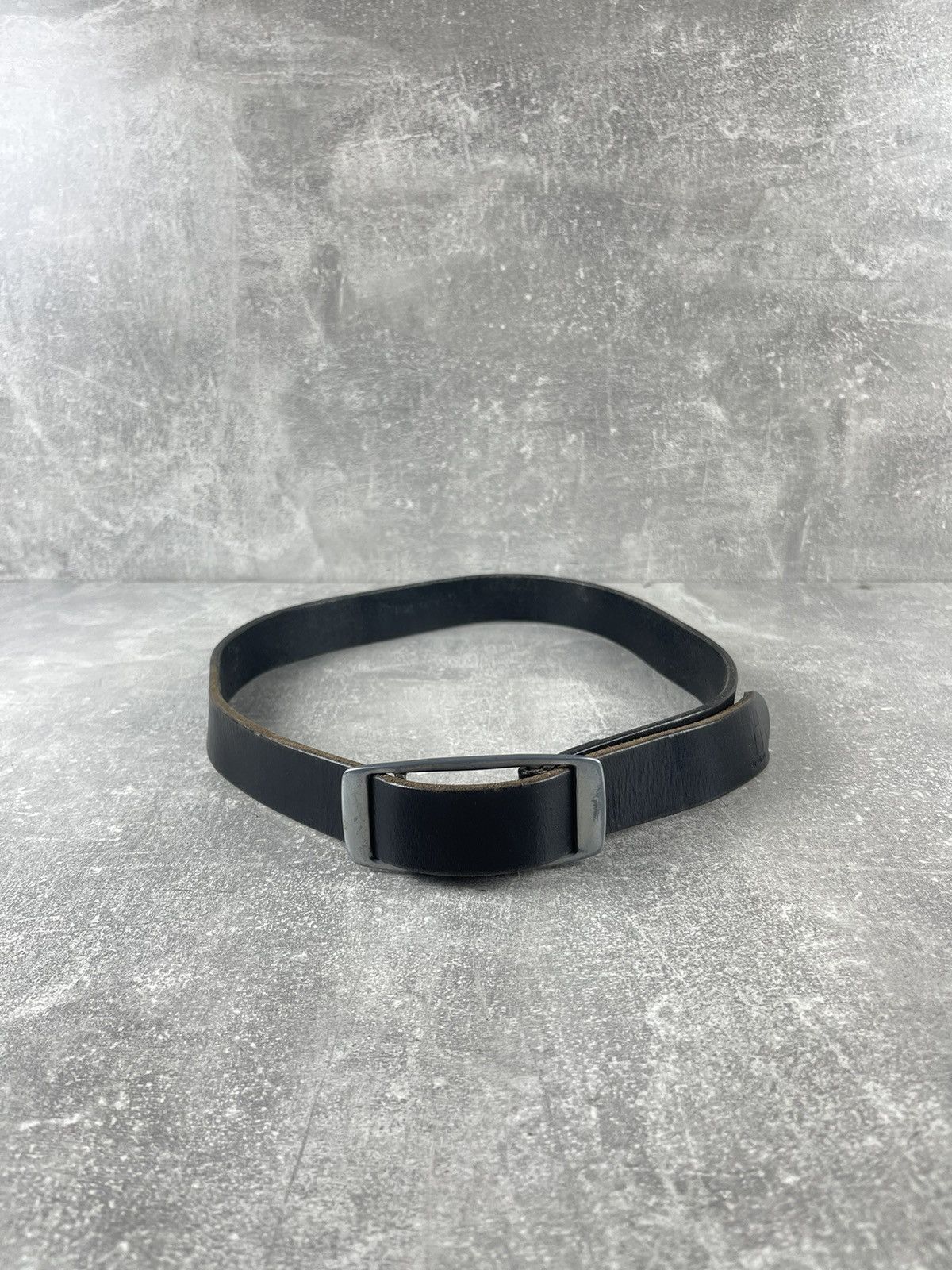 Diesel Diesel Vintage Leather Belt Black Minimalist Buckle 2000s Size ONE SIZE - 2 Thumbnail