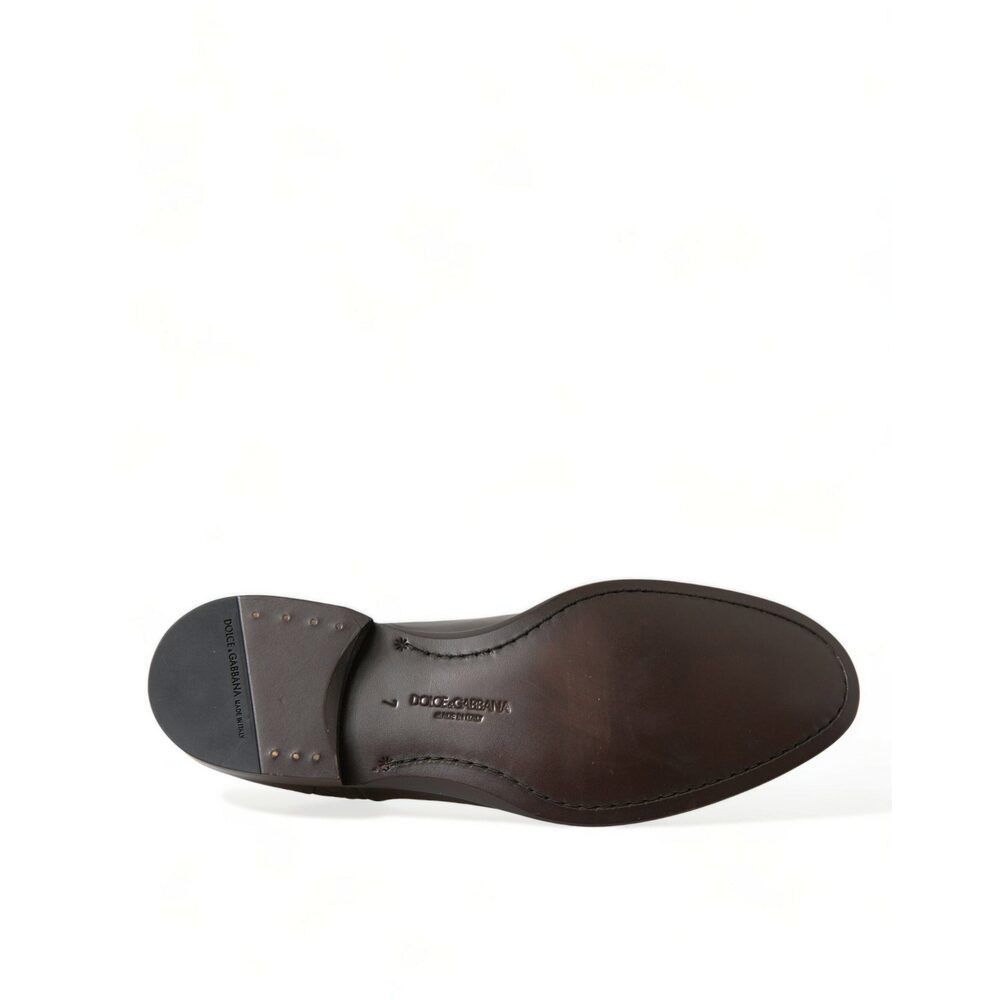 Dolce & Gabbana Dolce & Gabbana Elegant Textured Leather Oxford Dress Shoes Size US 8 / EU 41 - 6 Thumbnail