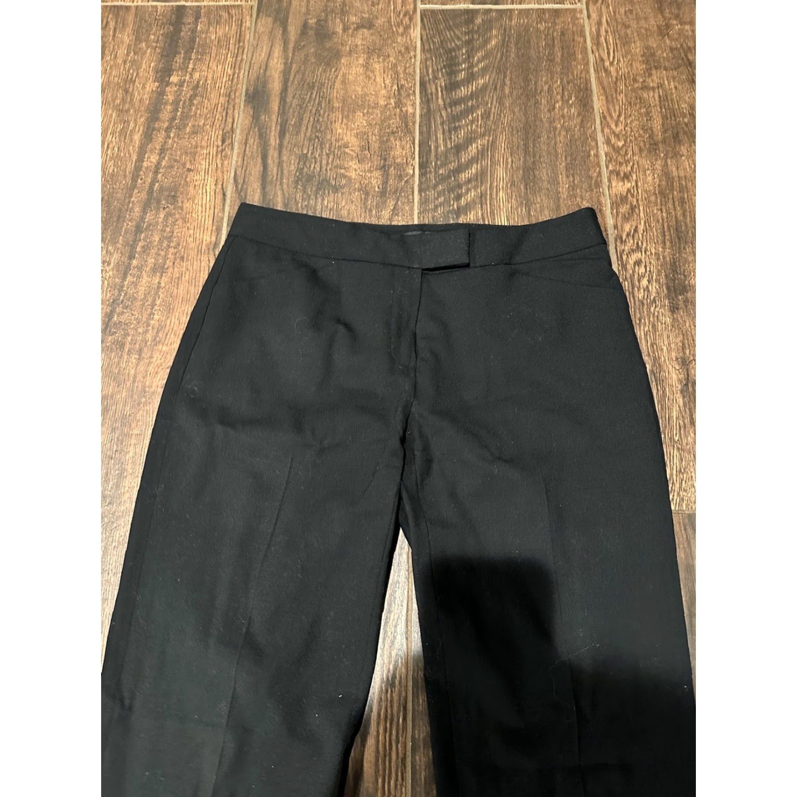 Vintage Lafayette 148 New York Dress Pants Womens 0 Black Wool Blend Work Trouser Size 25" / US 0 / IT 36 - 4 Thumbnail
