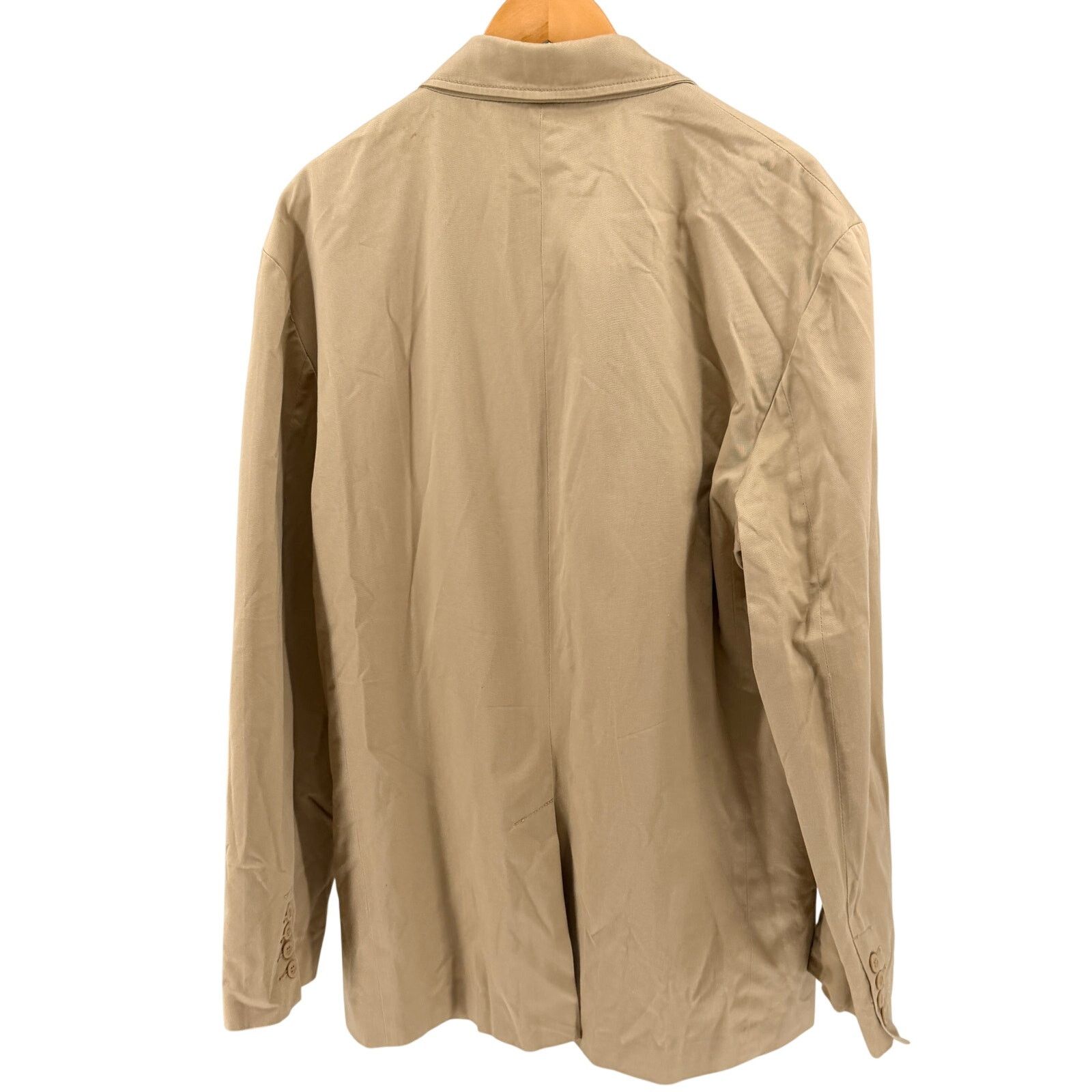 Marc Ecko Vintage Y2K Tan 100% Cotton Graphic Lining Rhino Blazer Size 44R - 5 Thumbnail