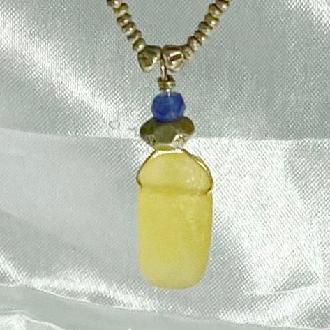 ANZ Beautiful 18” Beaded Sterling & Quartz Necklace