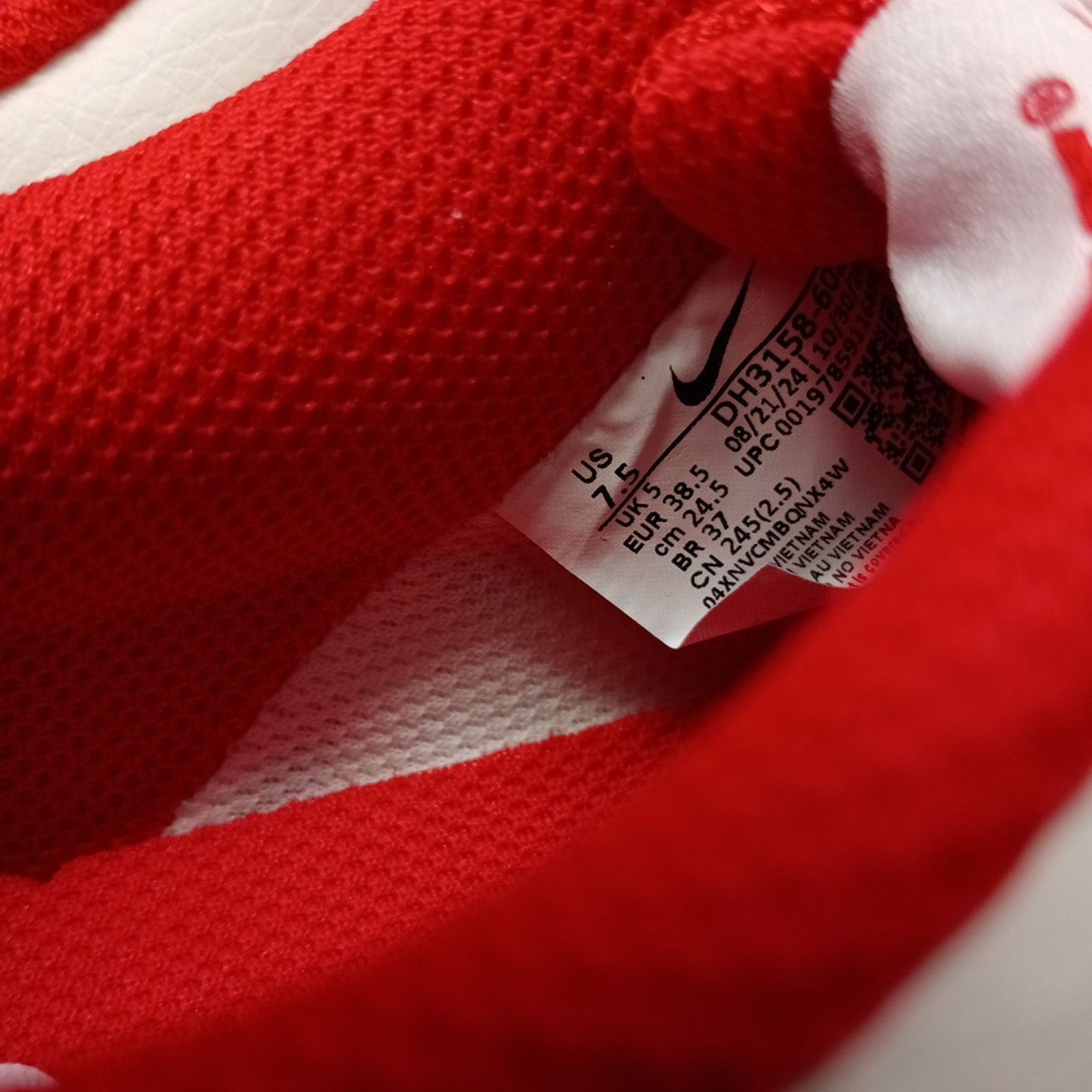 Nike Nike Court Vision Next Red White Sneakers Women’s Size 7.5 Size US 7.5 / IT 37.5 - 5 Thumbnail