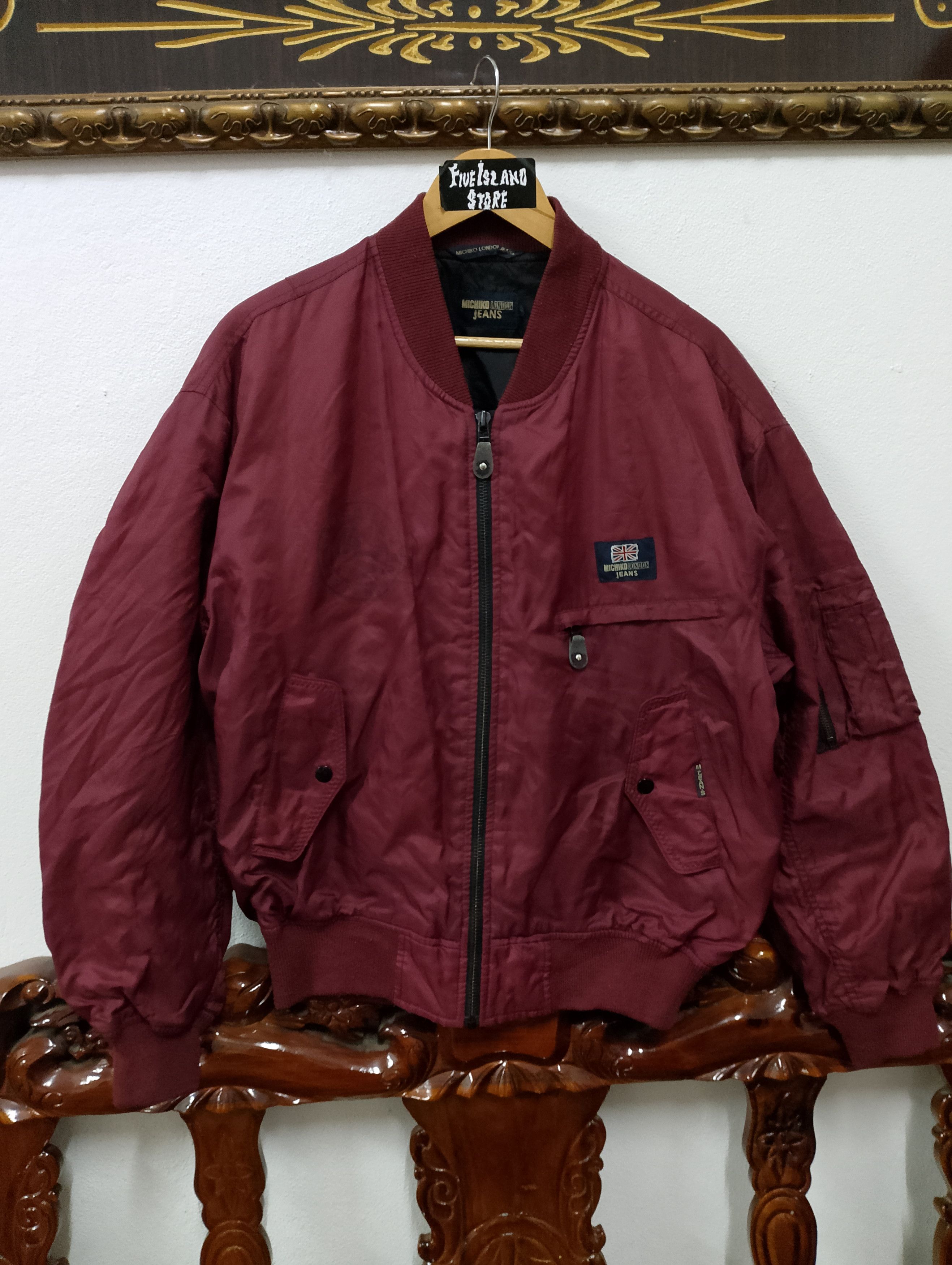 Michiko Koshino London Vintage 90s Michiko London Jeans Bomber Jacket Size US L / EU 52-54 / 3 - 1 Thumbnail