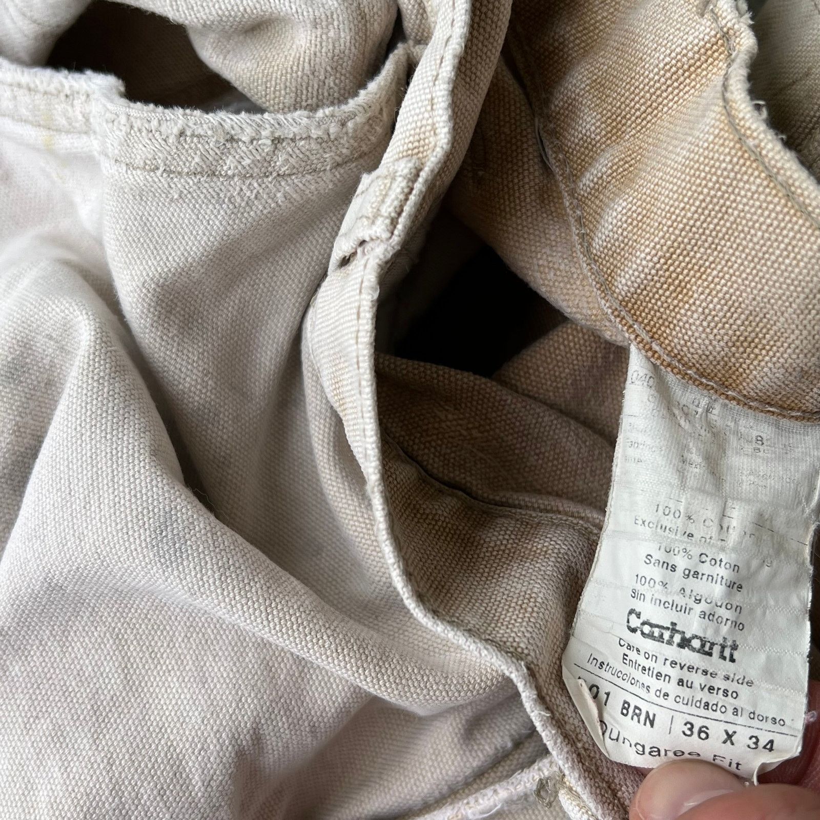 Carhartt × Vintage Carhartt faded brown double knee work wear carpenter pants Size US 34 / EU 50 - 7 Thumbnail