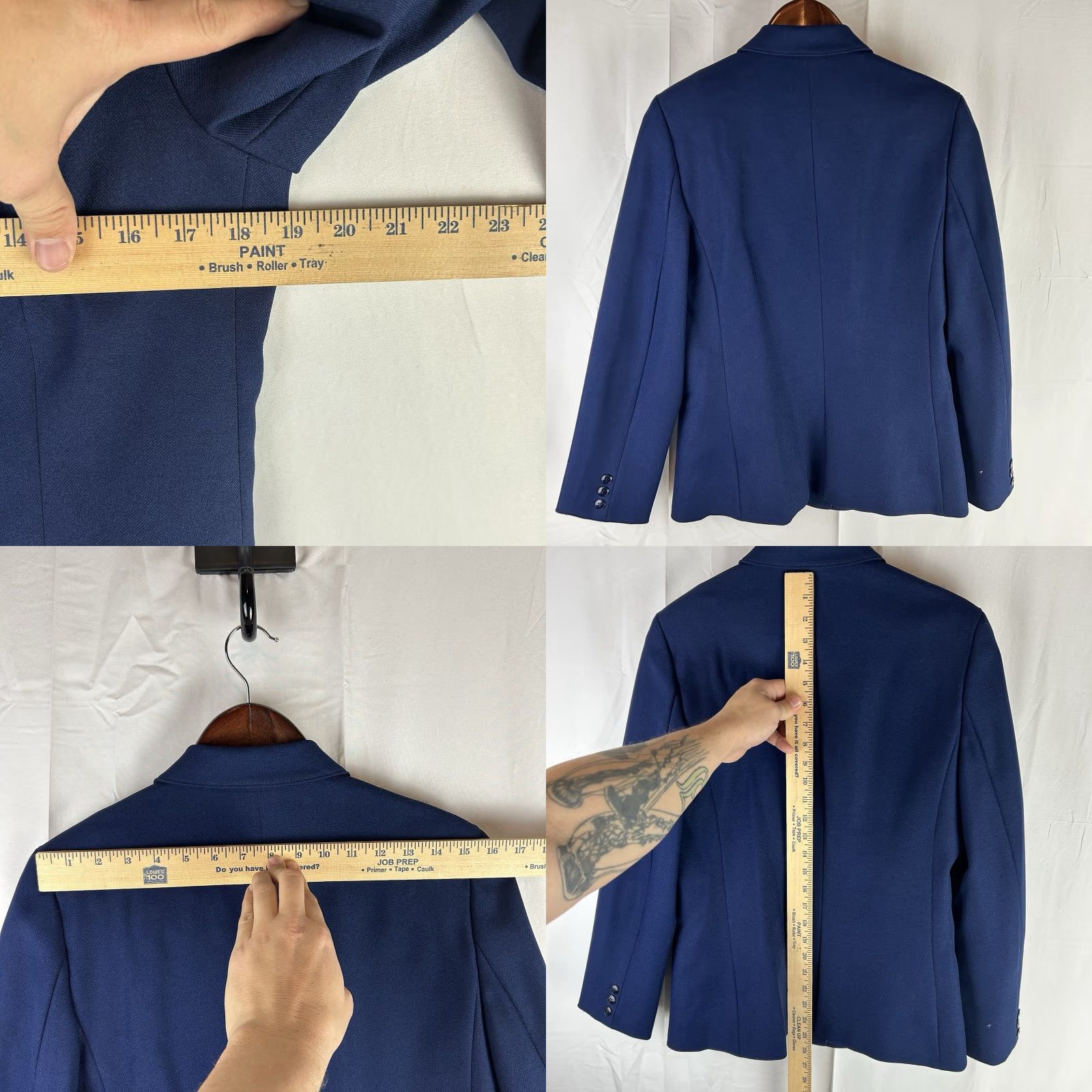 Levi's VINTAGE Levi's Blue Blazer Skirt Suit Set Size 14 80s 90s Power Suit Retro Women Size 36" / US 14 / IT 50 - 8 Thumbnail