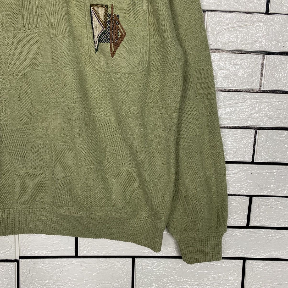 Issey Miyake 📌Vintage Collar Sweatshirt Lindbergh Big Logo Size US L / EU 52-54 / 3 - 6 Thumbnail