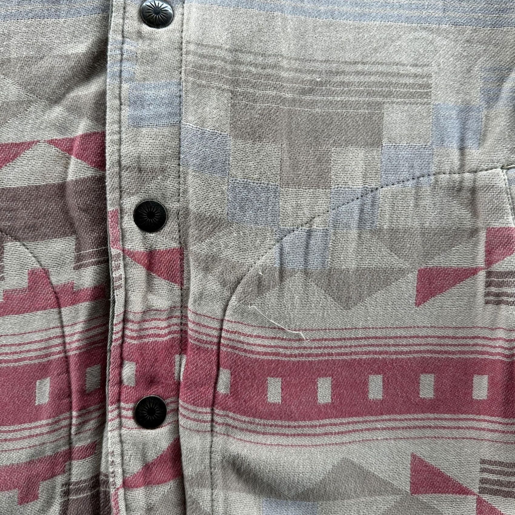 Faherty Faherty Quilted Jacket Mens XL Beige Reversible Southwestern Geometric Wool? No Wool? Size US XL / EU 56 / 4 - 3 Thumbnail
