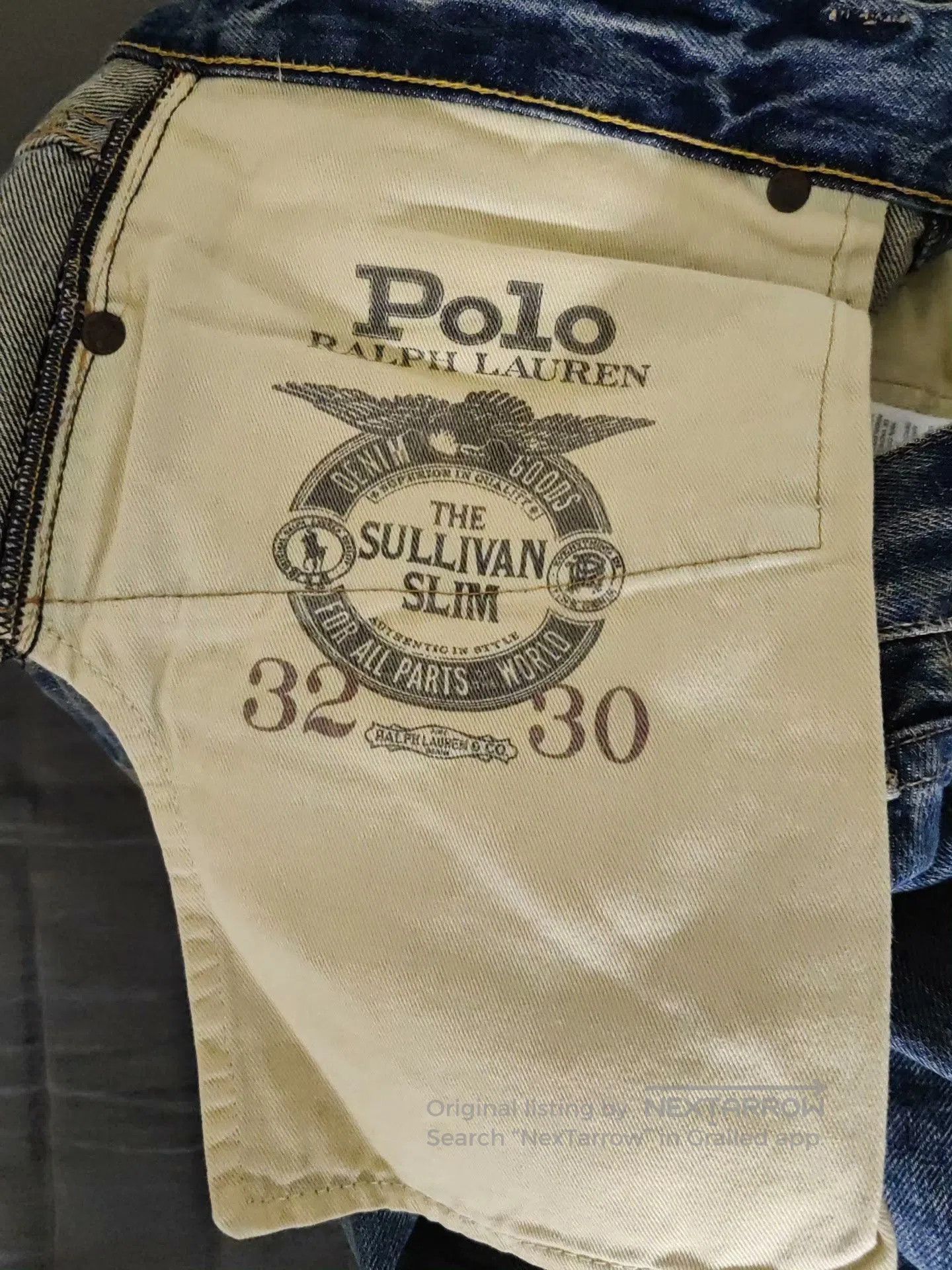 RRL Ralph Lauren RRL Slim Vintage Patch Jeans. Size US 32 / EU 48 - 7 Thumbnail