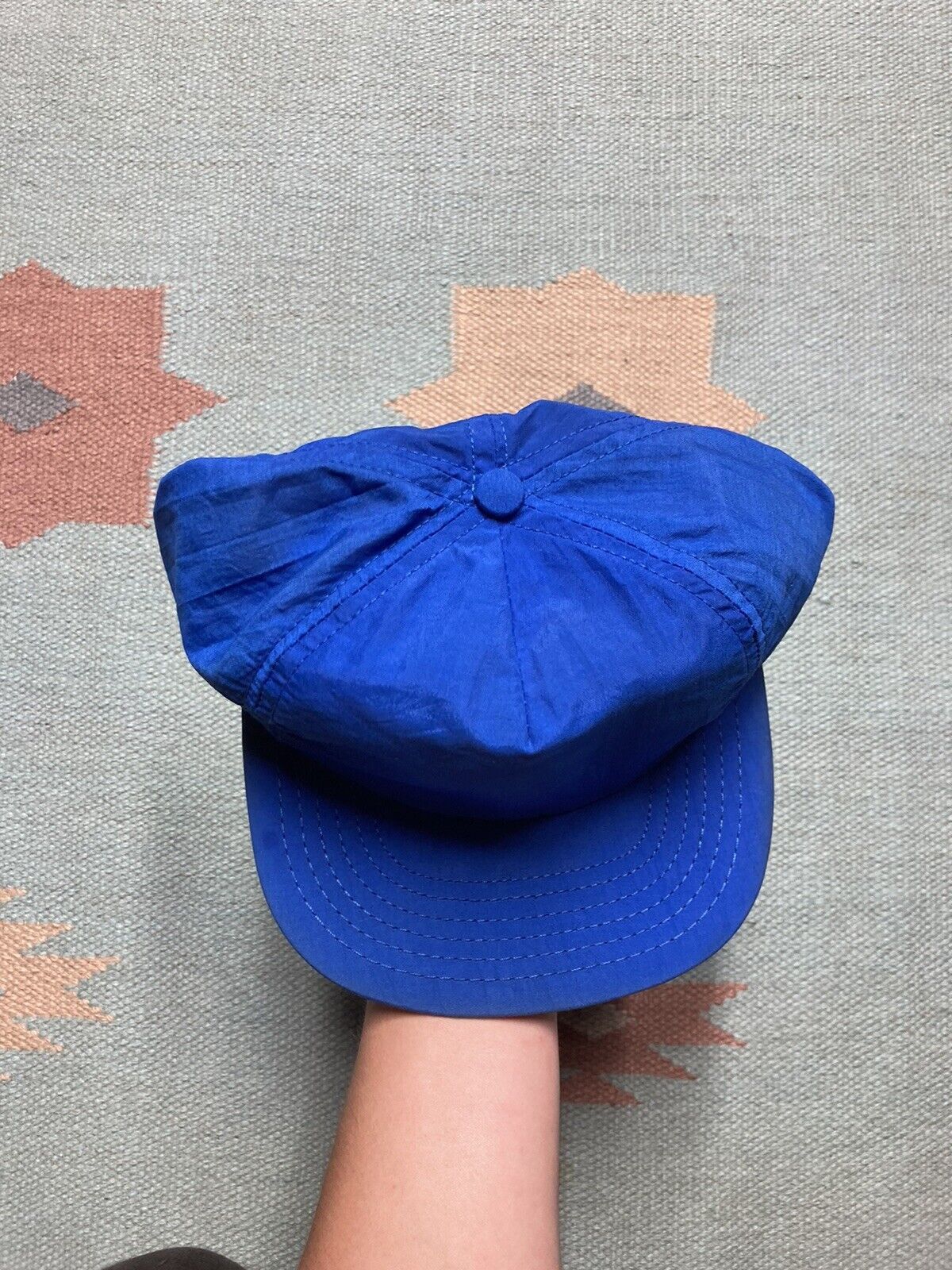 Vintage Vintage 90s SnapBack hat nylon blue lightweight park avenue Size ONE SIZE - 3 Thumbnail