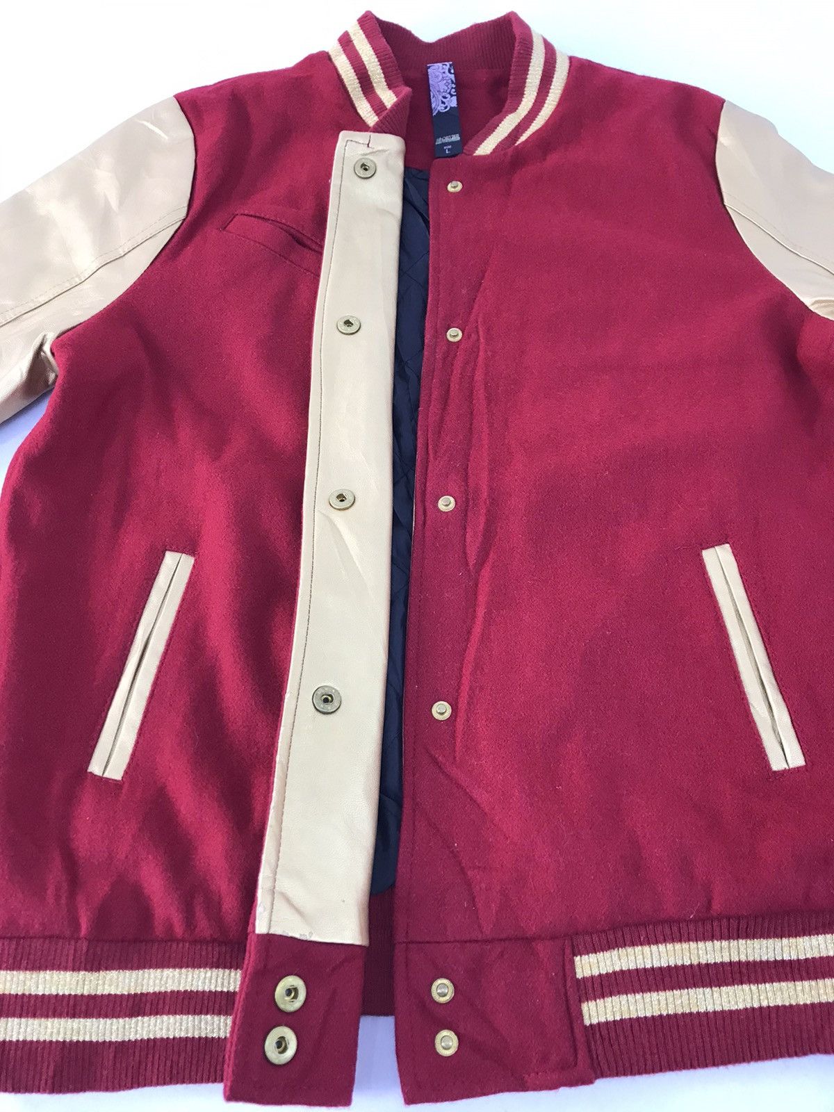 Japanese Brand 90s Sportier Dare To Be Different Jacket Leather Sleeve Size US M / EU 48-50 / 2 - 5 Thumbnail