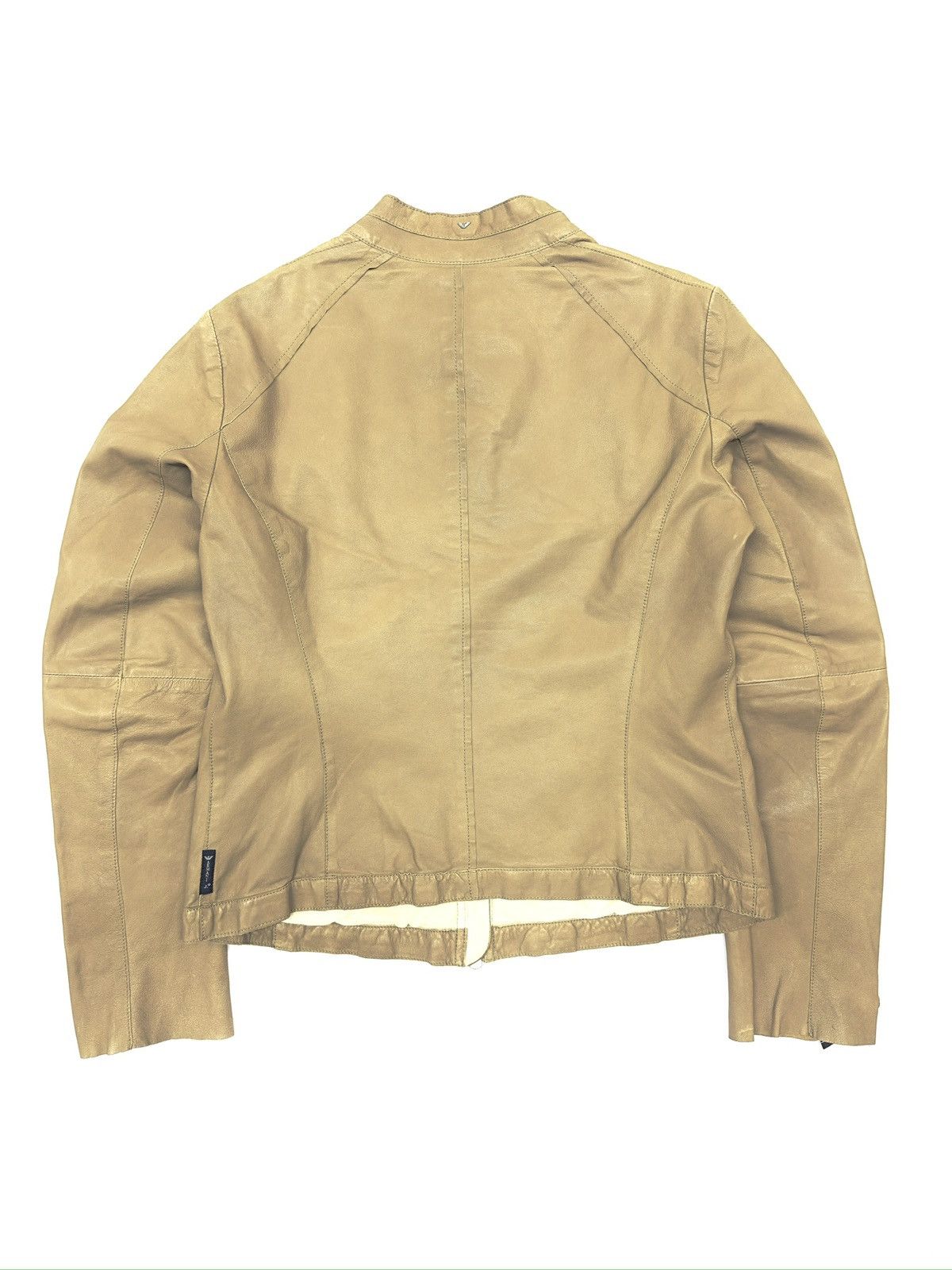 Armani Armani Jeans Vintage Leather Jacket Biker Styled Size XL / US 12-14 / IT 48-50 - 3 Thumbnail