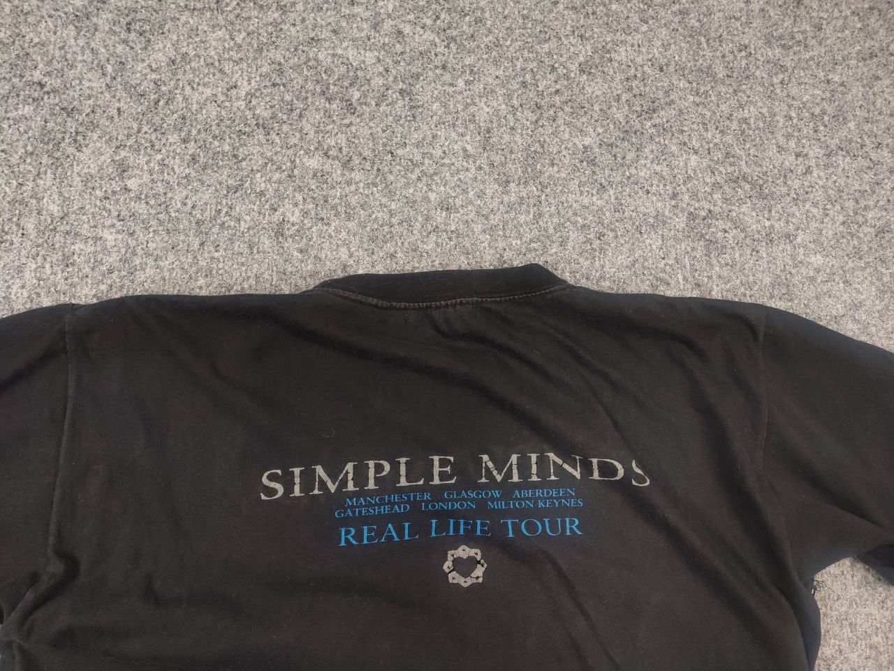 Band Tees Vintage 90s Simple Minds The Real Life Tour Band T-Shirt Tee Size US M / EU 48-50 / 2 - 13 Thumbnail