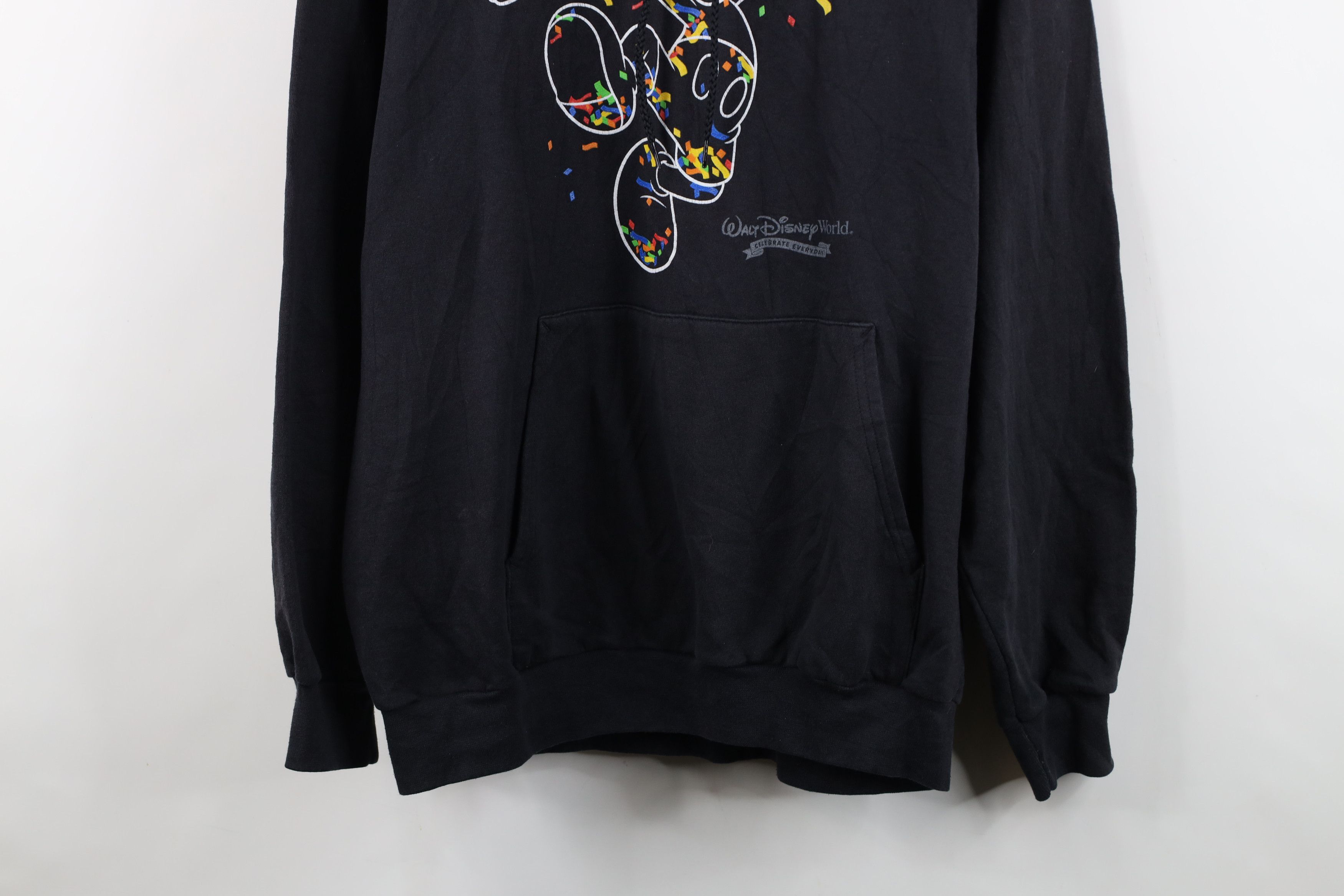 Disney Vintage Y2K Walt Disney World Confetti Mickey Mouse Hoodie Size US L / EU 52-54 / 3 - 3 Thumbnail
