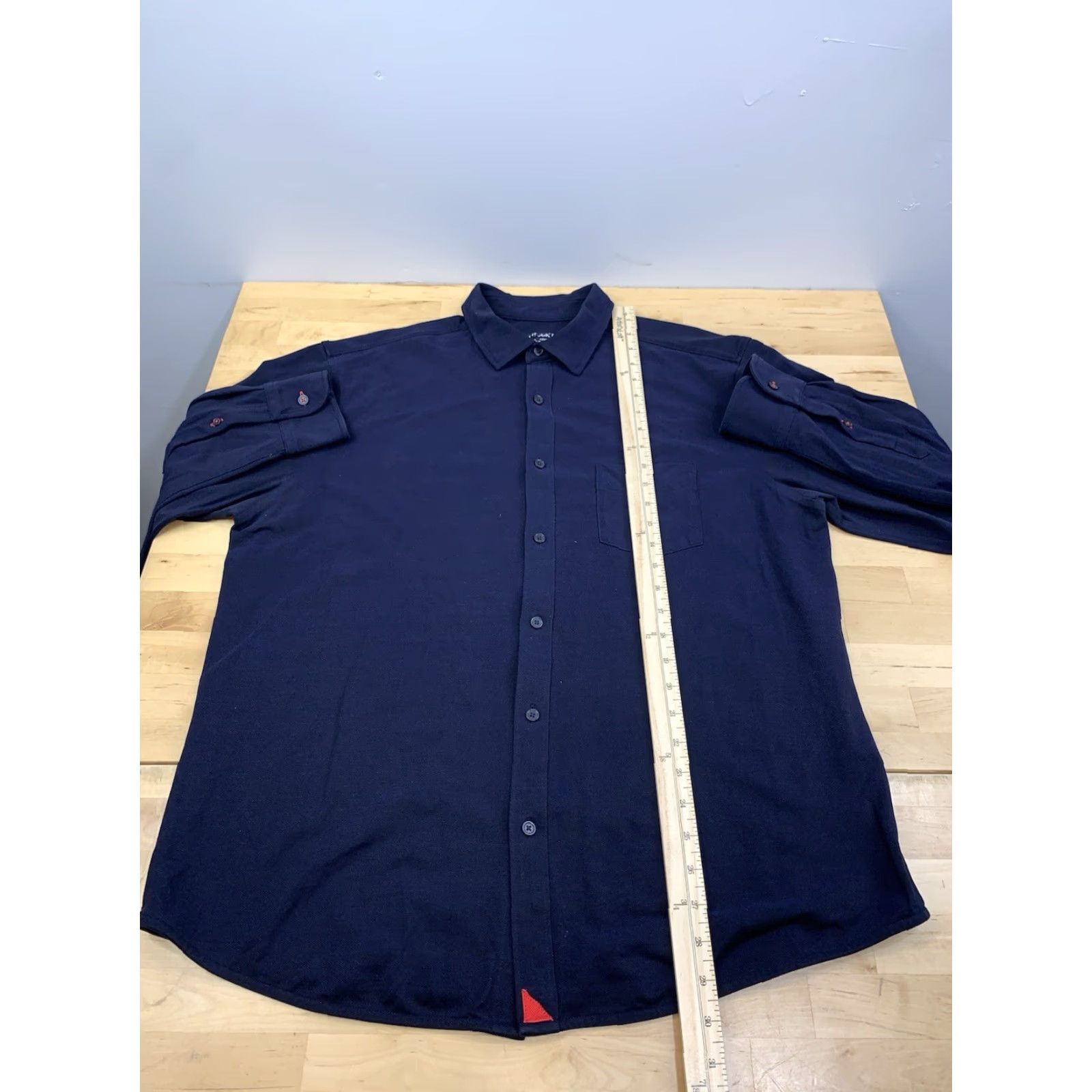 UNTUCKit UNTUCKit Button-Up Shirt Mens XL Blue Long Sleeve Casual Size US XL / EU 56 / 4 - 4 Thumbnail