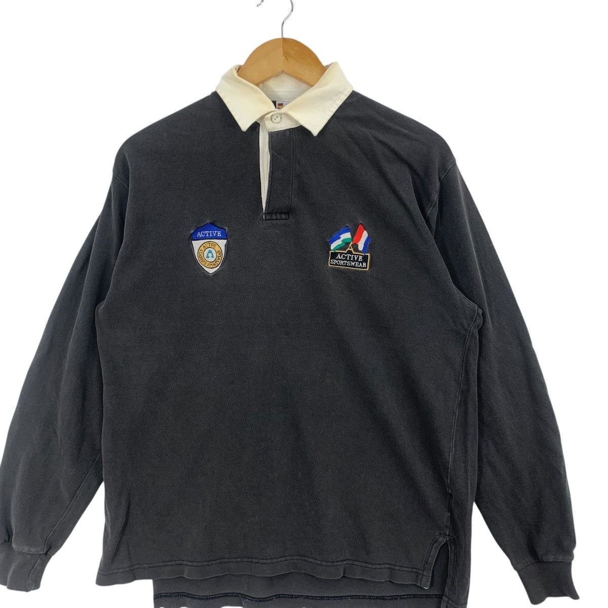 Other Vintage 90’ ACTIVE SPORTSWEAR SWISS Rugby Crest Tee Shirt Size US M / EU 48-50 / 2 - 4 Thumbnail