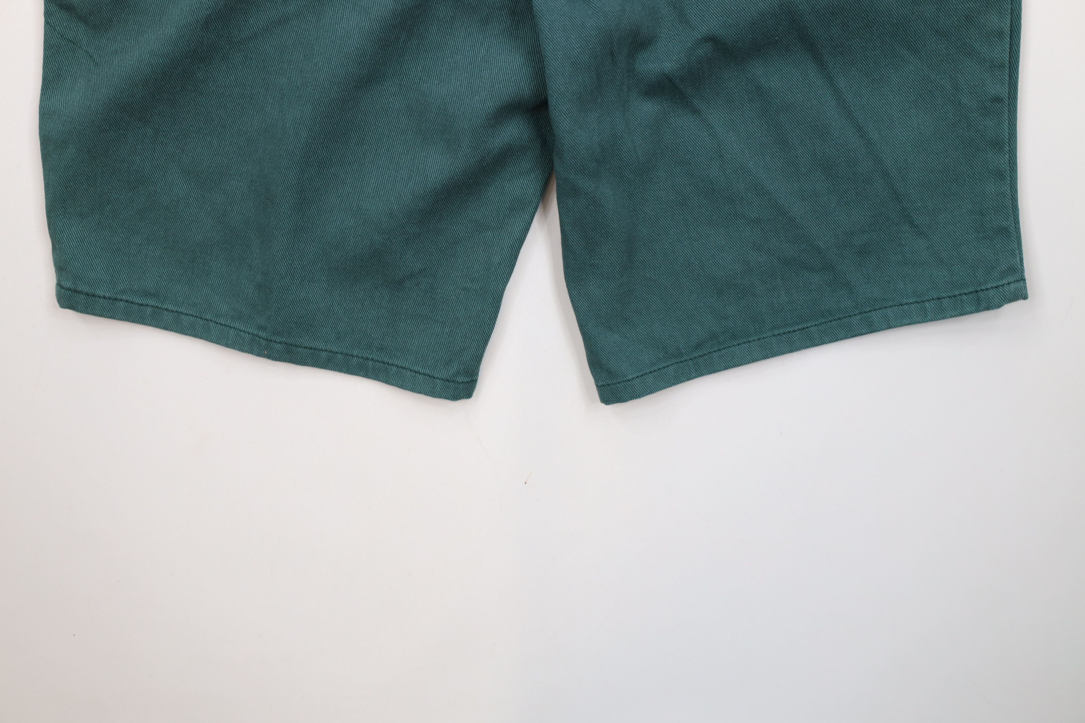Vintage Deadstock Vintage 90s Streetwear Jean Shorts Jorts Green Size 34" / US 12 / IT 48 - 13 Thumbnail