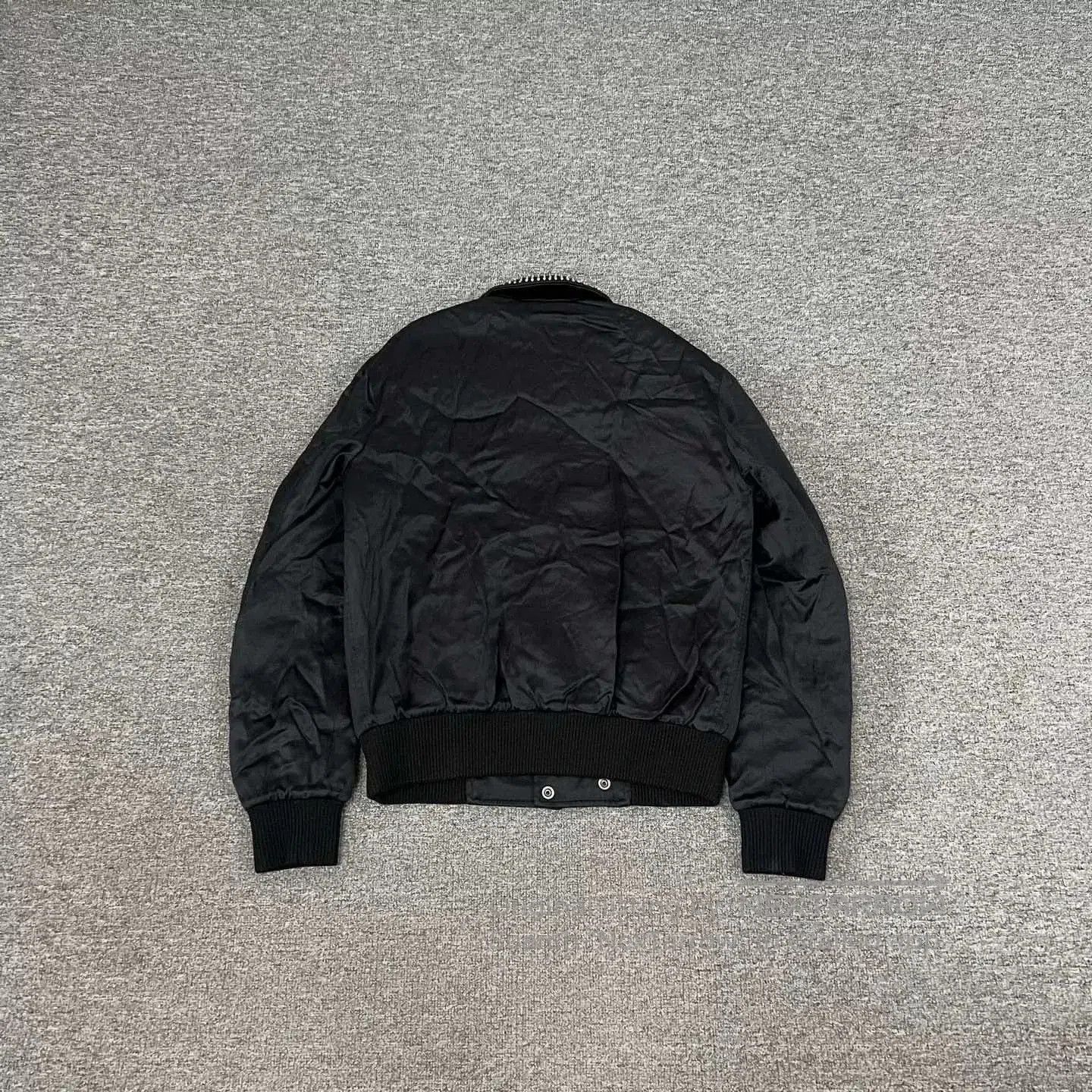 Saint Laurent Paris Saint Laurent Rhinestone Lapel Satin Baseball Jacket. Size US S / EU 44-46 / 1 - 2 Thumbnail